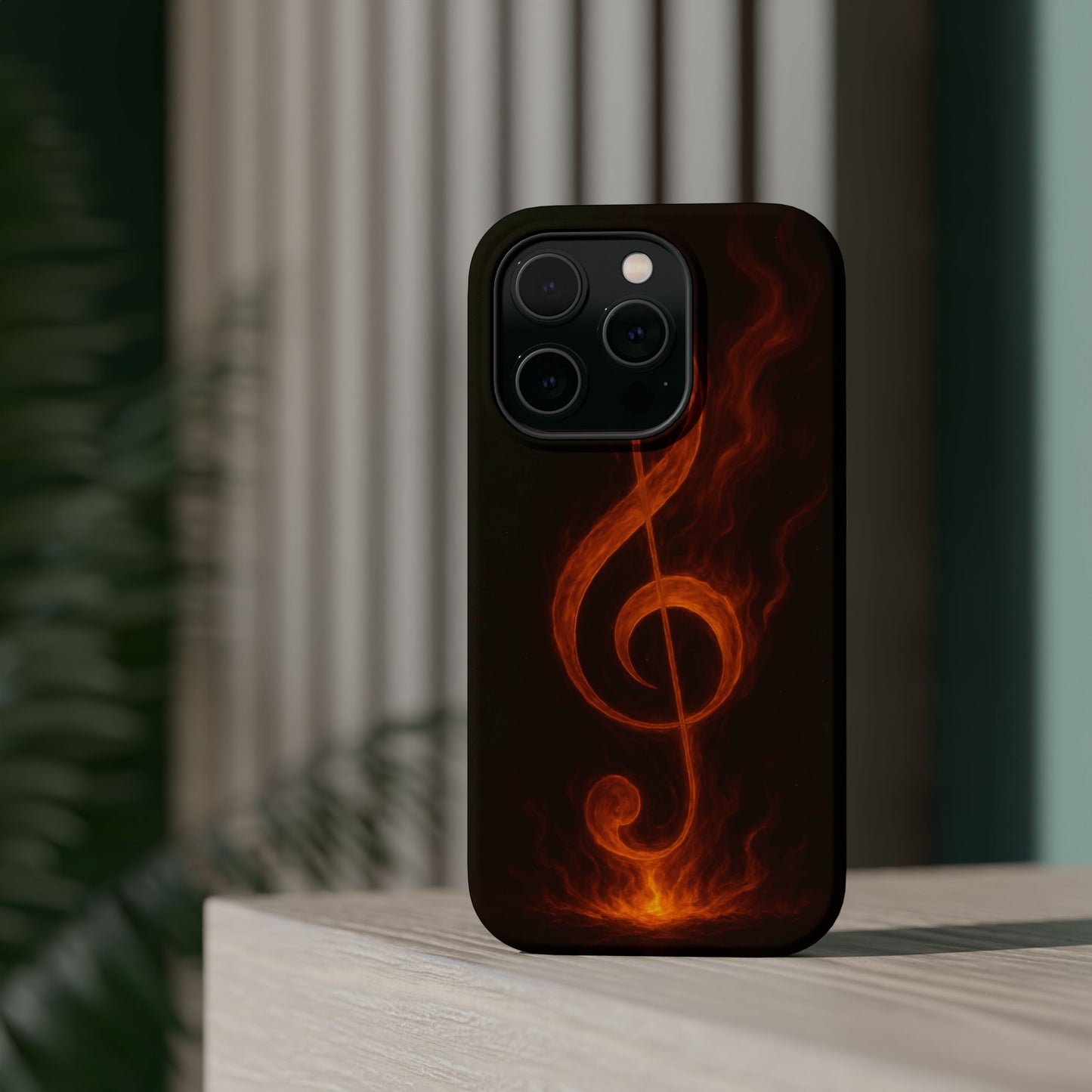 "Reinforced Magnetic Case Reinforced Magnetic Treble Clef 🎼🔥Where a note is born... a flame is born.” 🔥🎼