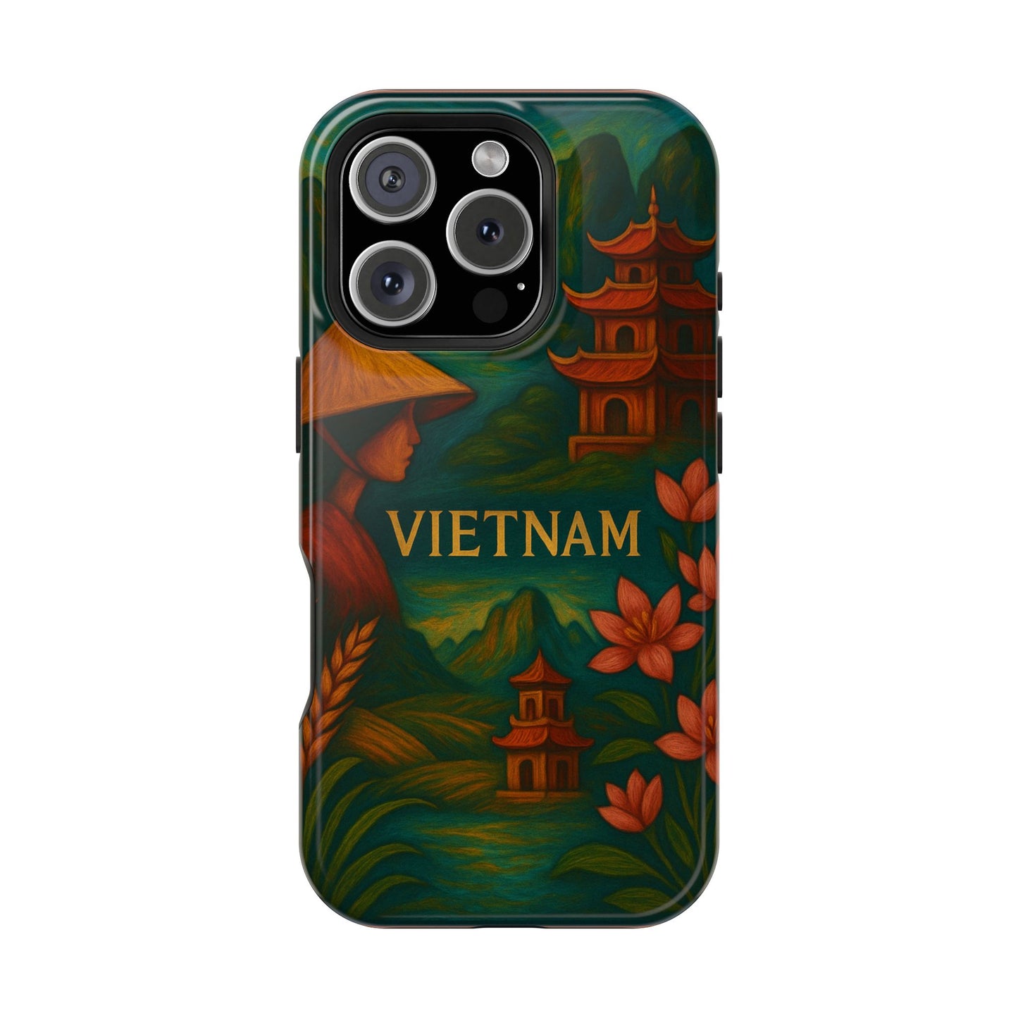 "Reinforced Magnetic Case Vietnam: Tradition, Nature and Ancestral Legends 🎋🏯🐉"