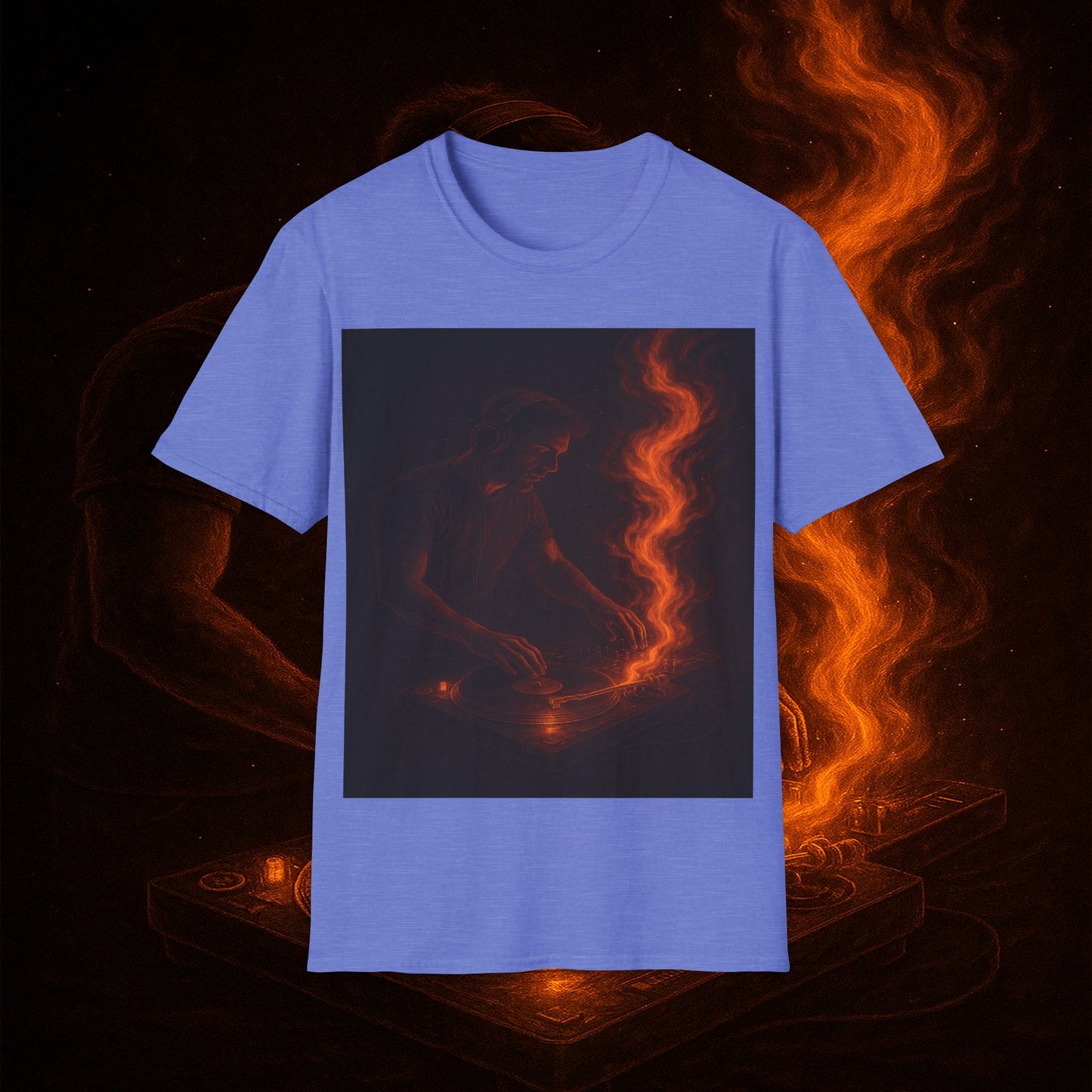 "Camiseta dj 🎧🔥 No mezclas canciones… mezclas fuego.” 🔥🎧