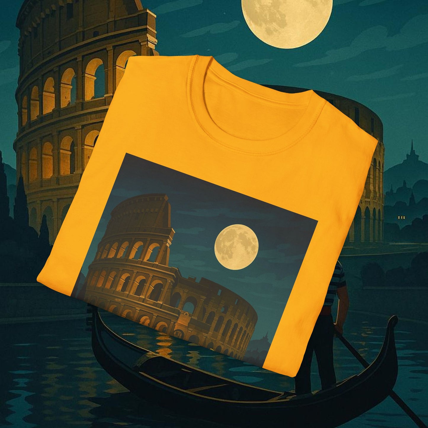 "Camiseta Italia: Arte, Pasión y Sabores Eternos 🎨🍝🏛️"