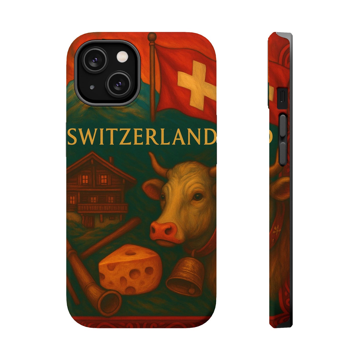 "Funda Magnética Reforzada Magnética Reforzada suiza❄️ – Tierra de montañas majestuosas y precisión legendaria"