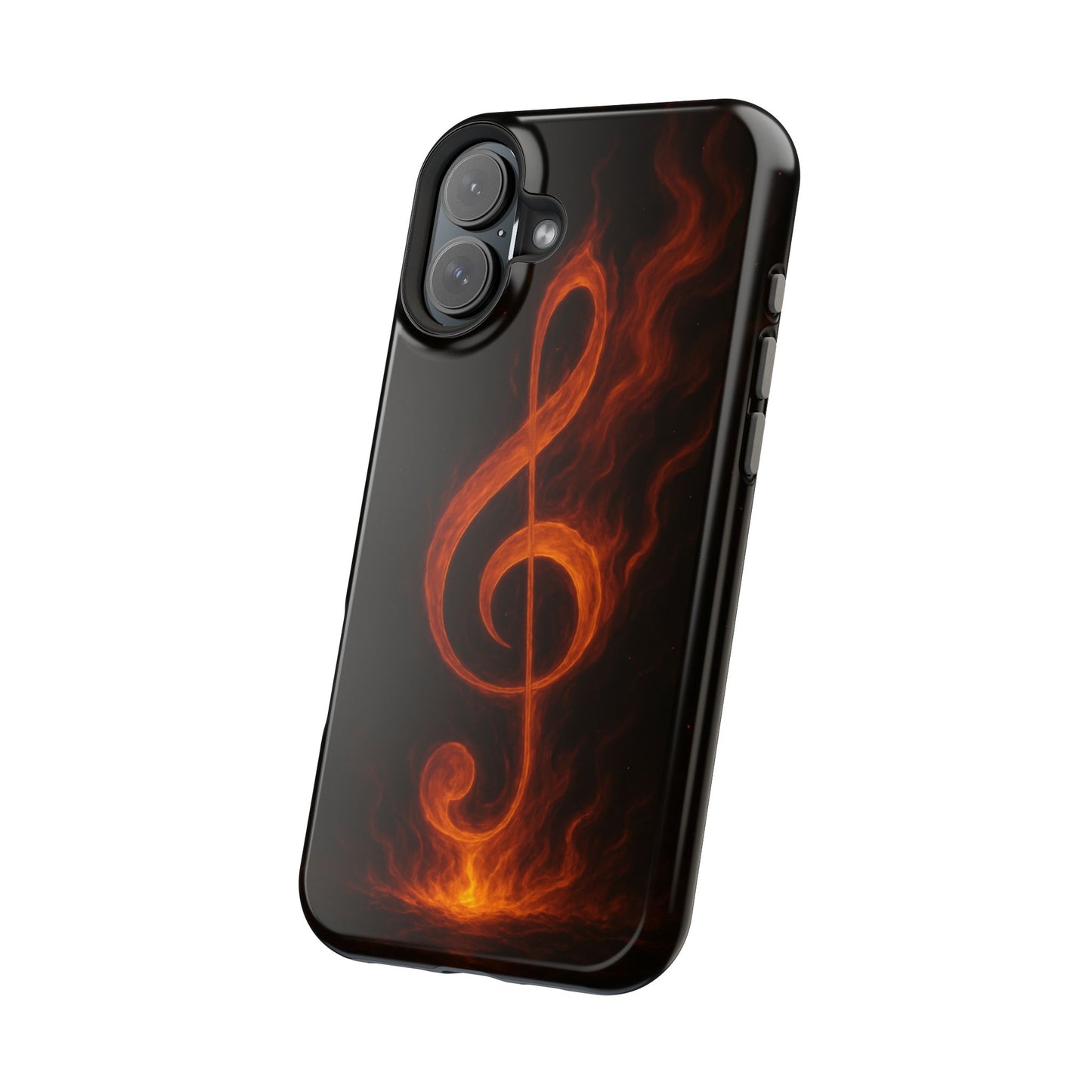 "Reinforced Magnetic Case Reinforced Magnetic Treble Clef 🎼🔥Where a note is born... a flame is born.” 🔥🎼
