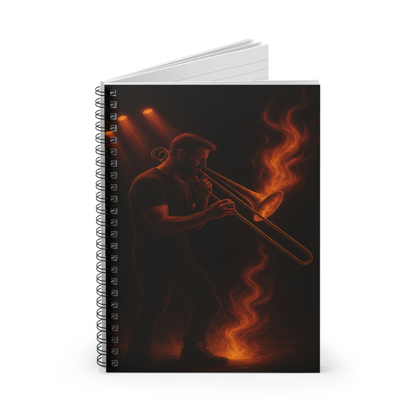 "libreta Trombón 🎷🔥No todos los fuegos hacen ruido… algunos tocan el alma.” 🔥🎷