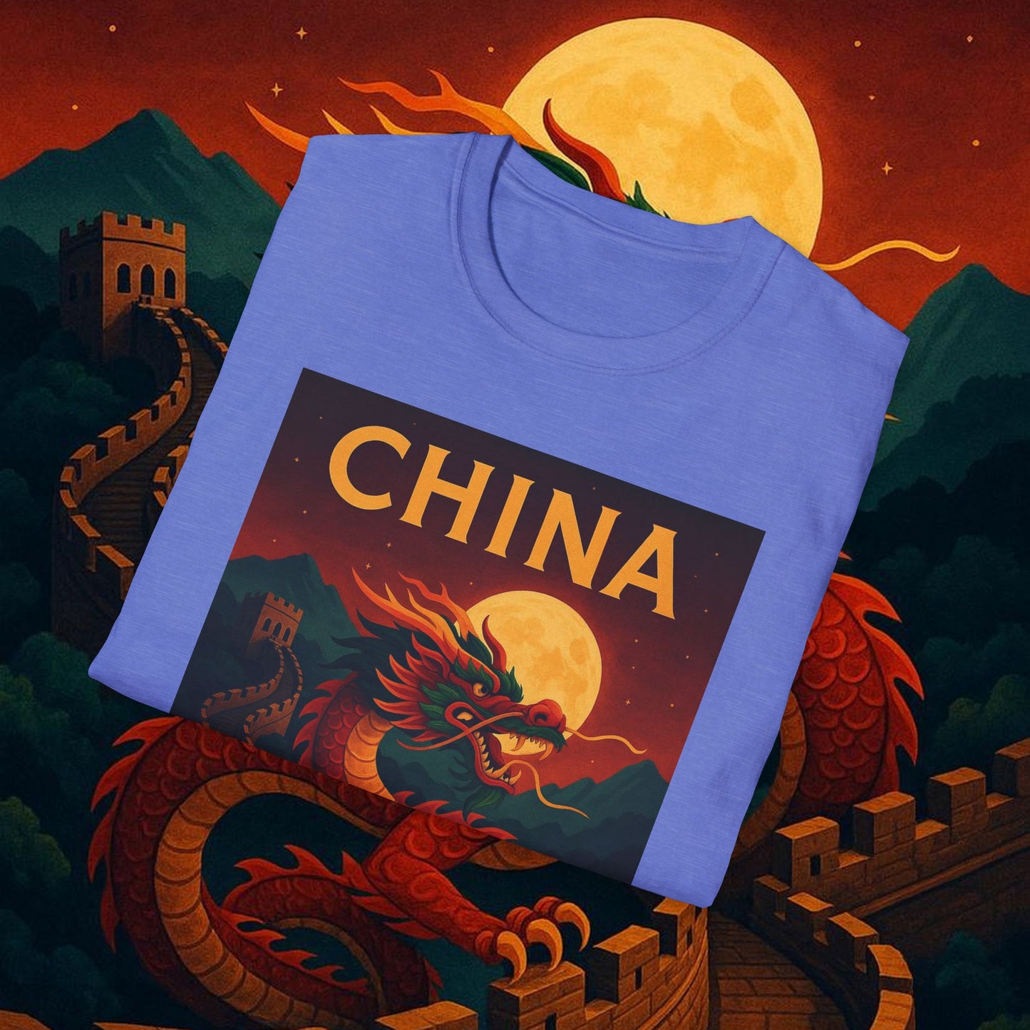 "Camiseta China – Dragones, murallas y leyendas eternas"