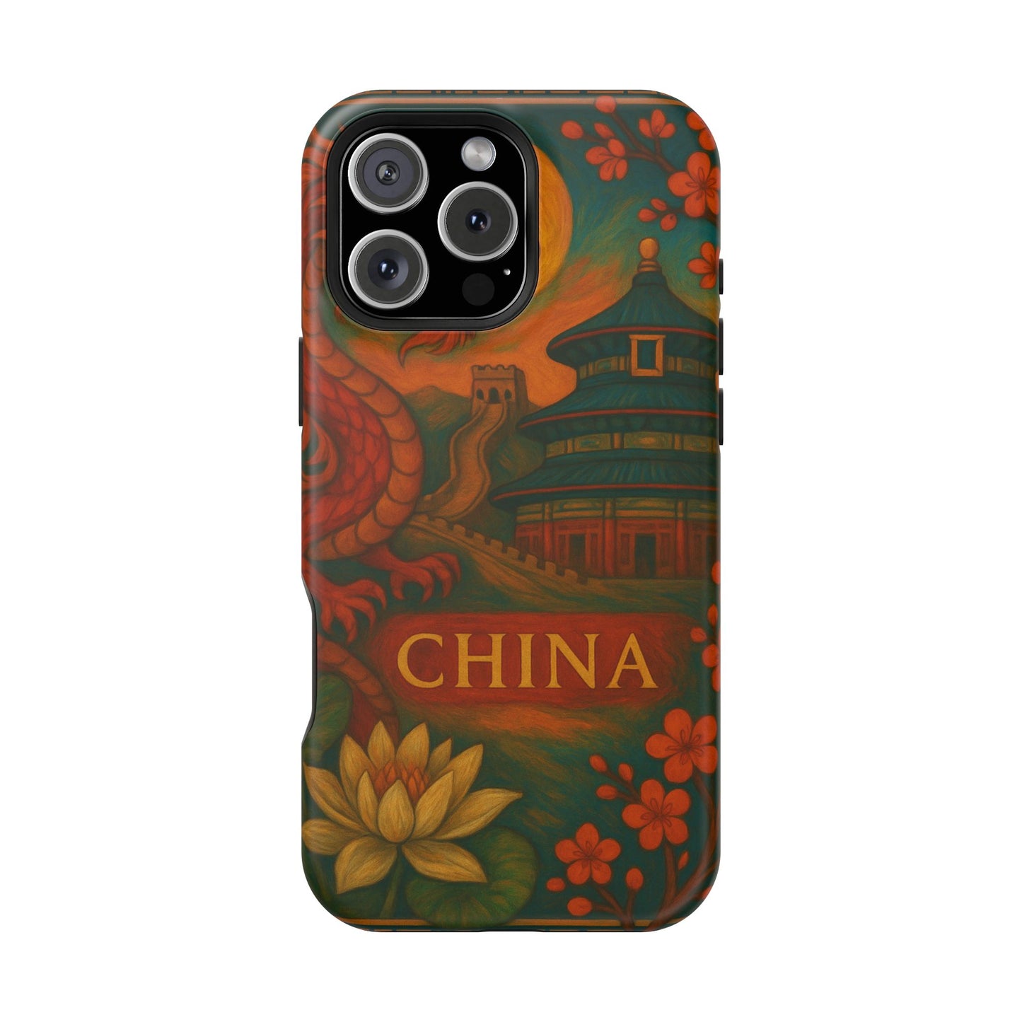 "Funda Magnética Reforzada Magnética Reforzada China – Dragones, murallas y leyendas eternas"