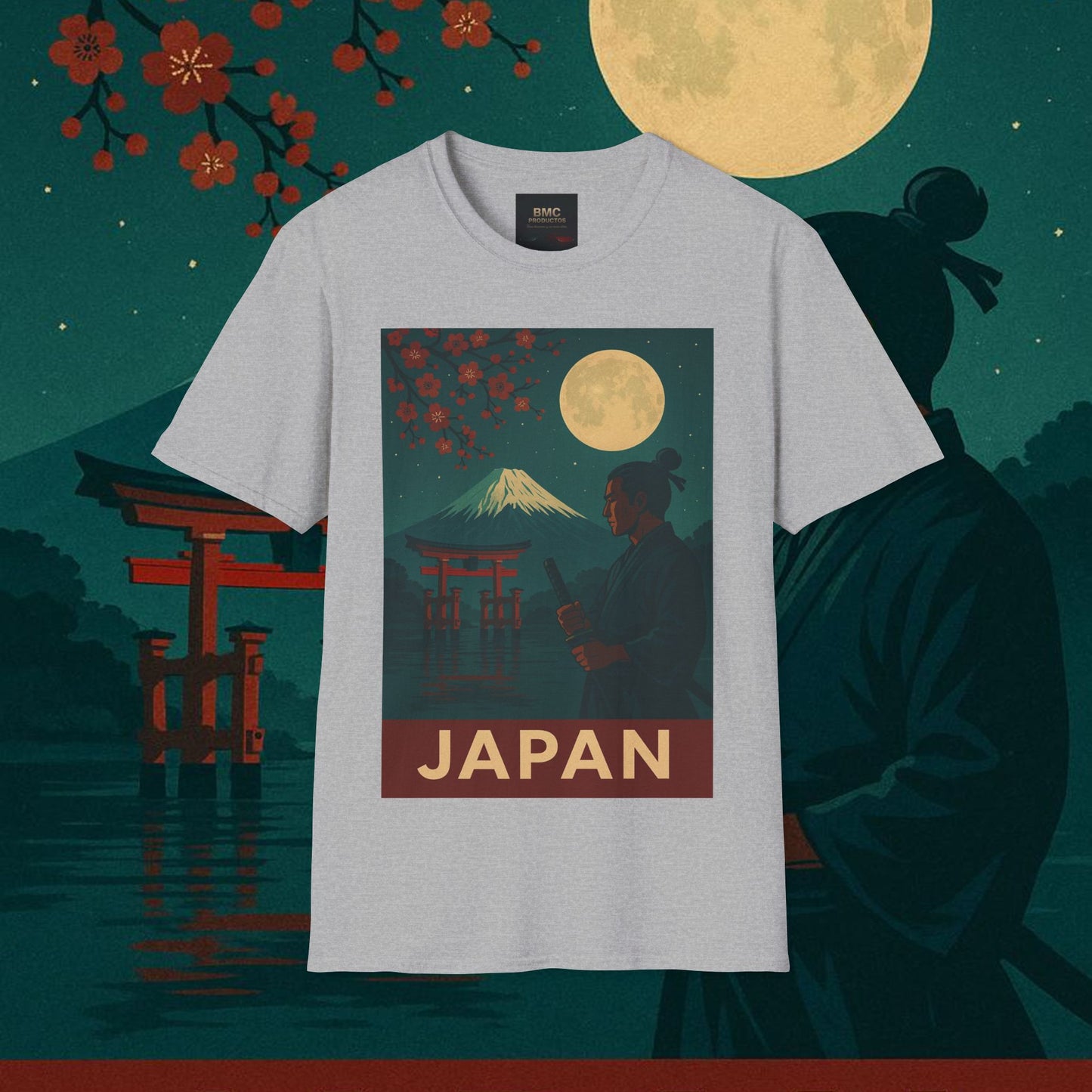 "Camiseta Japón: Tradición entre Cerezos y Montañas 🌸⛩️🗻"