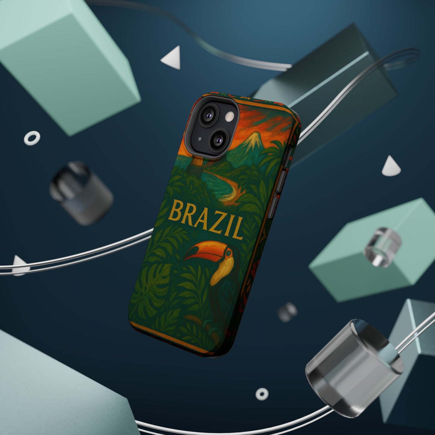 "Funda Magnética Reforzada Magnética Reforzada Brasil: Ritmo, Naturaleza y Alegría Infinita 🎶🌴🏖️"