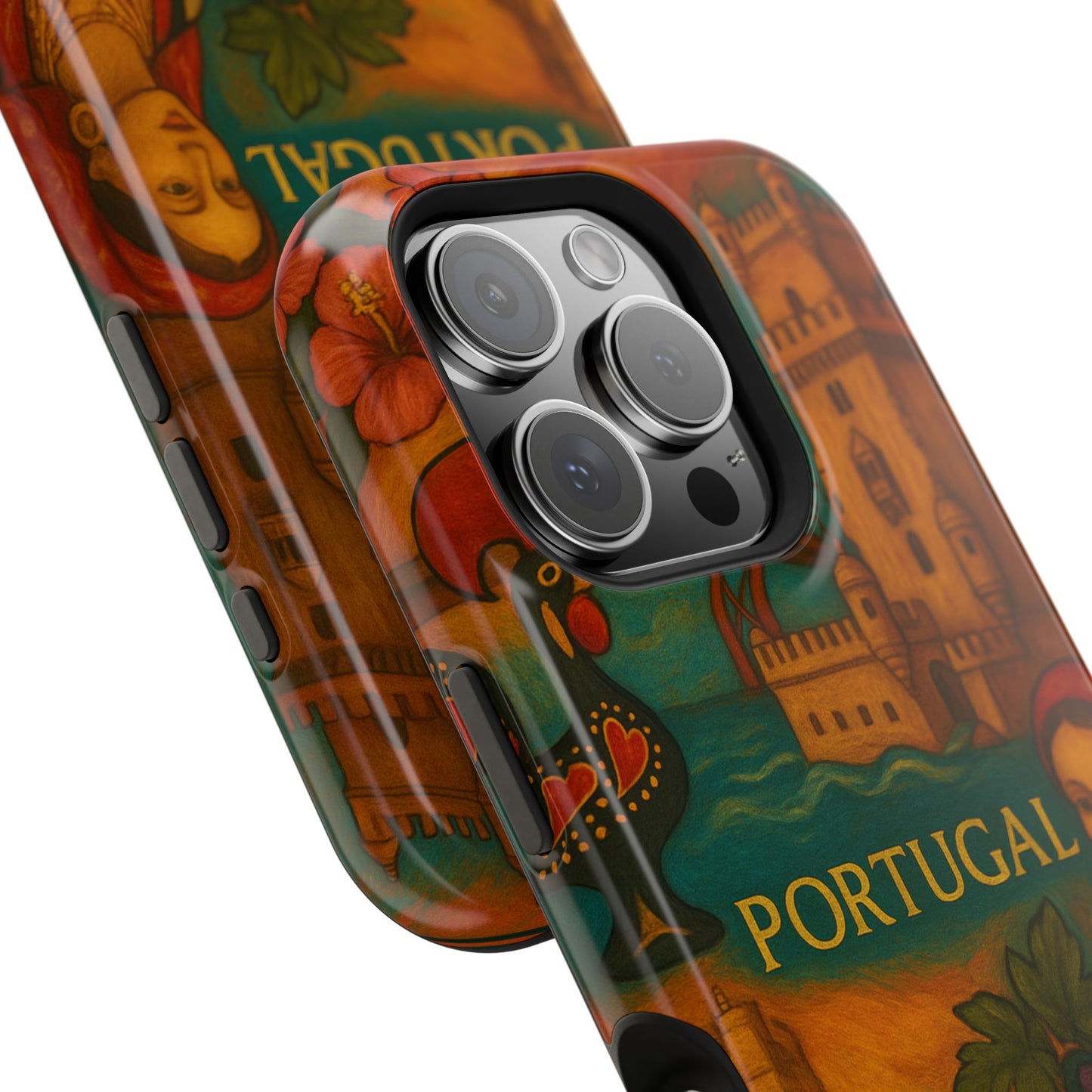 "Funda Magnética Reforzada Magnética Reforzada Portugal: Encanto Atlántico, Fados y Azulejos 🌊🎶🧿"