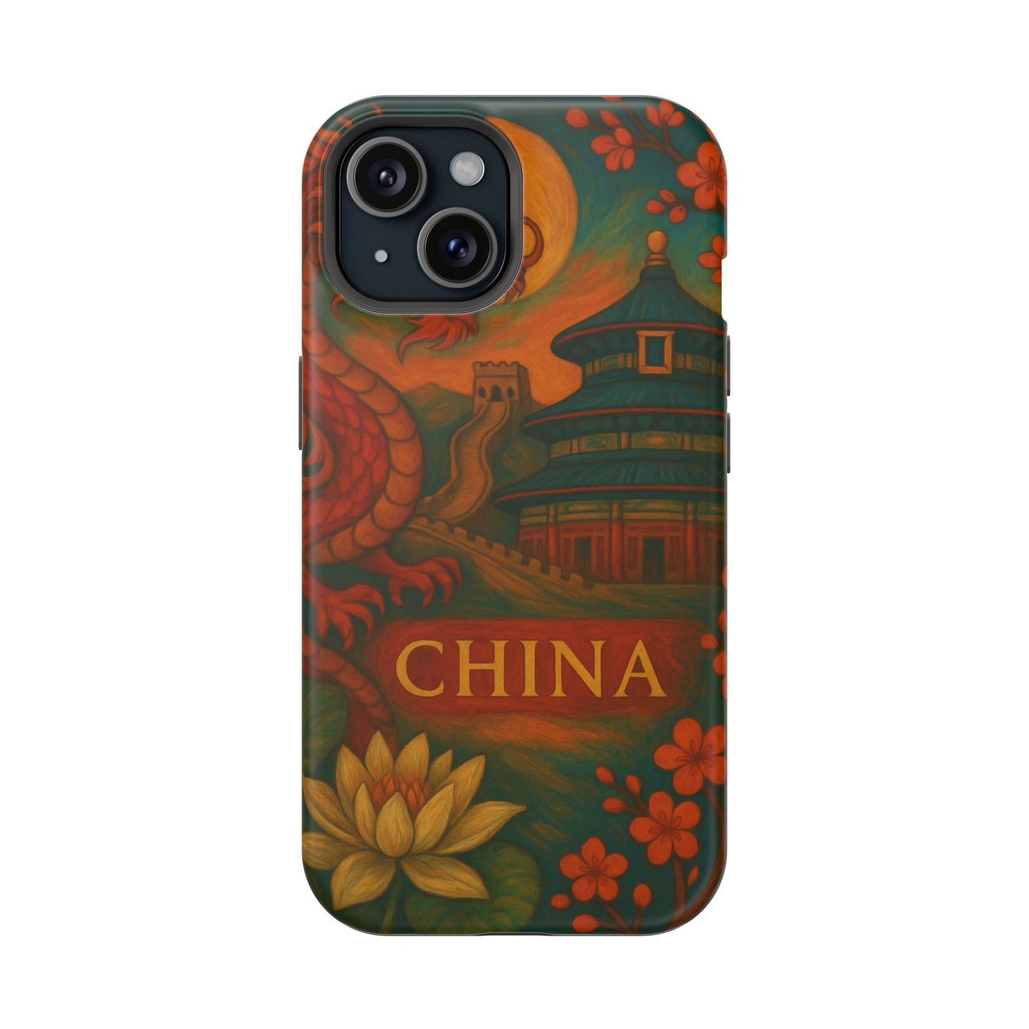 "Funda Magnética Reforzada Magnética Reforzada China – Dragones, murallas y leyendas eternas"