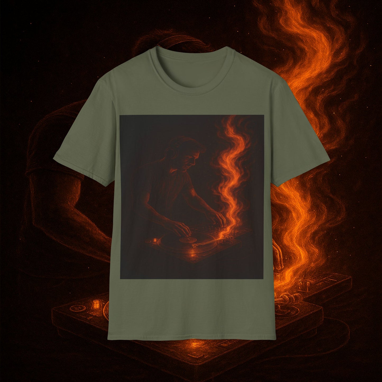 "Camiseta dj 🎧🔥 No mezclas canciones… mezclas fuego.” 🔥🎧