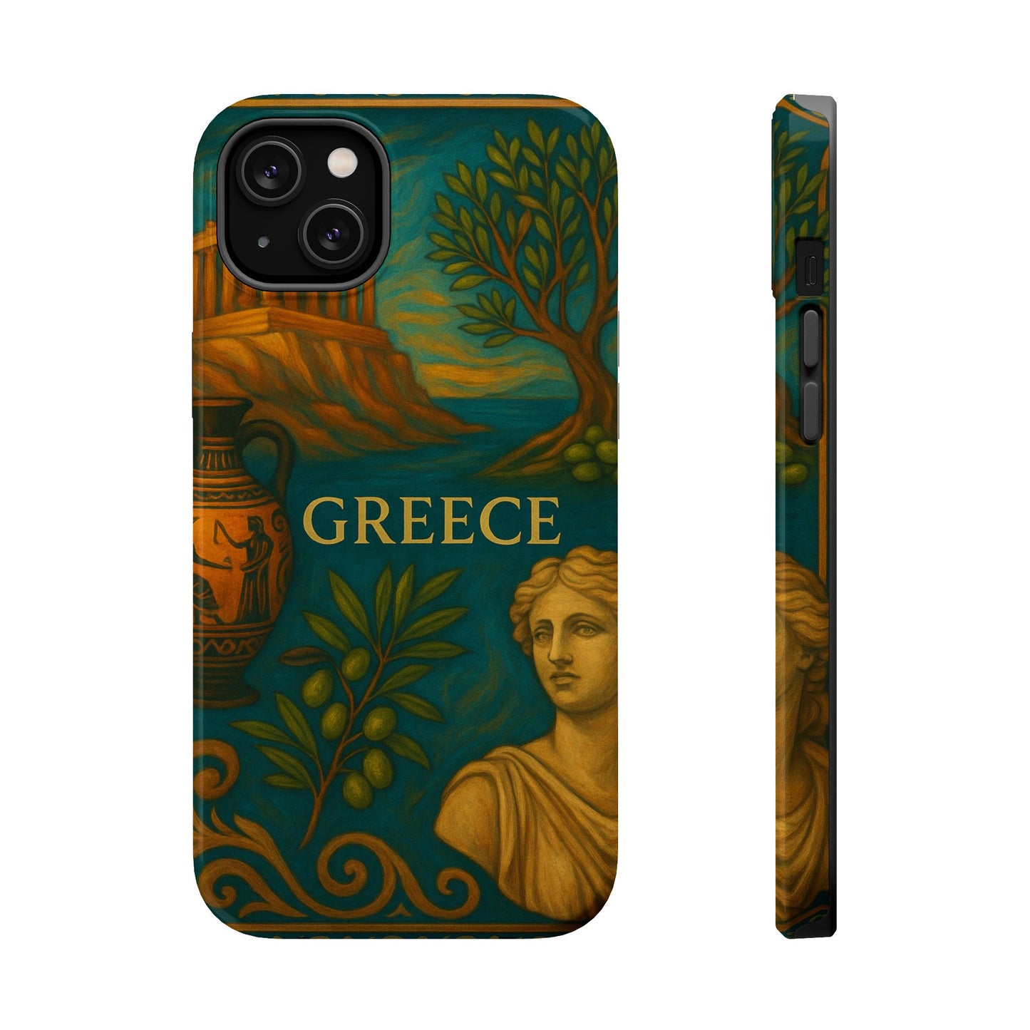 "Funda Magnética Reforzada Magnética Reforzada Grecia: Cuna de Dioses, Maravillas y Filosofía 🌊🏛️⚡"