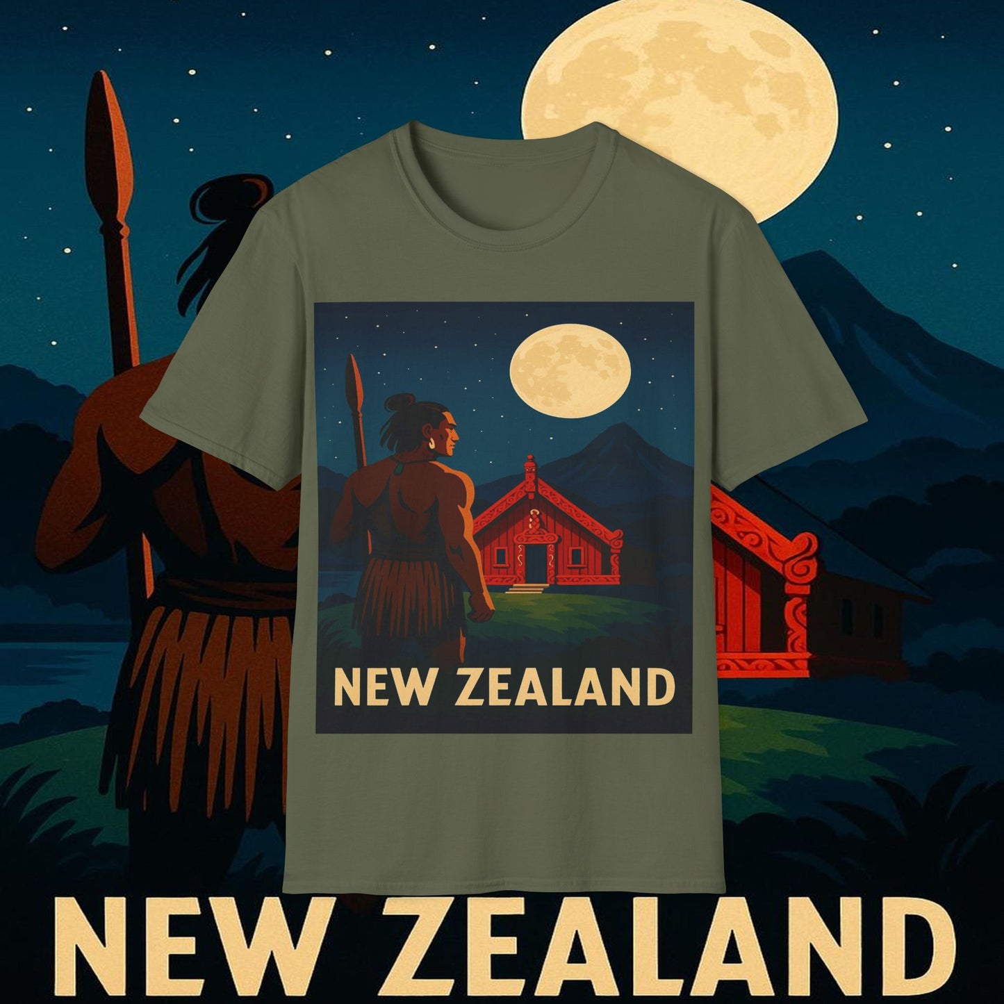 "Camiseta Nueva Zelanda 🏞️ – El paraíso de la naturaleza y la aventura"