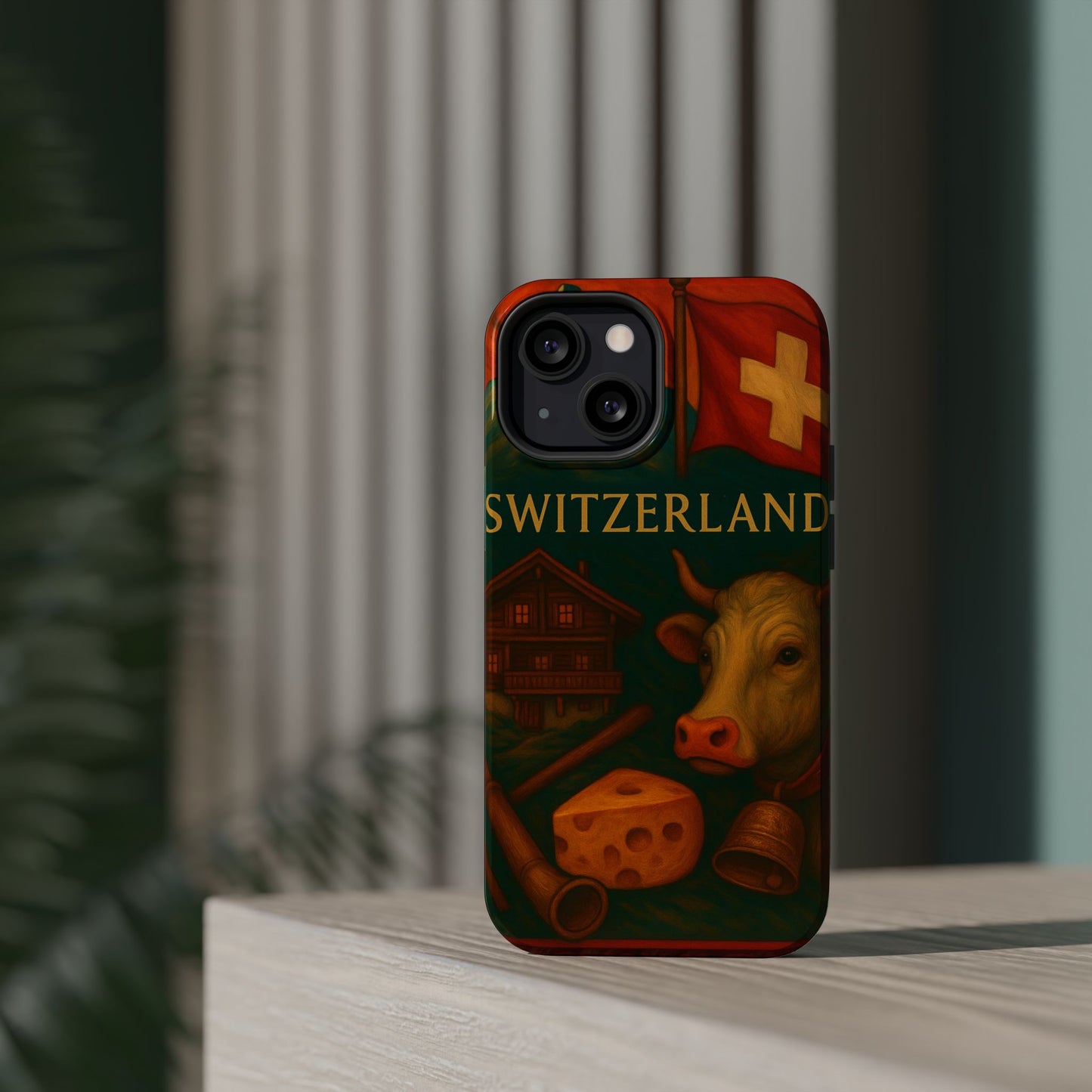 "Funda Magnética Reforzada Magnética Reforzada suiza❄️ – Tierra de montañas majestuosas y precisión legendaria"