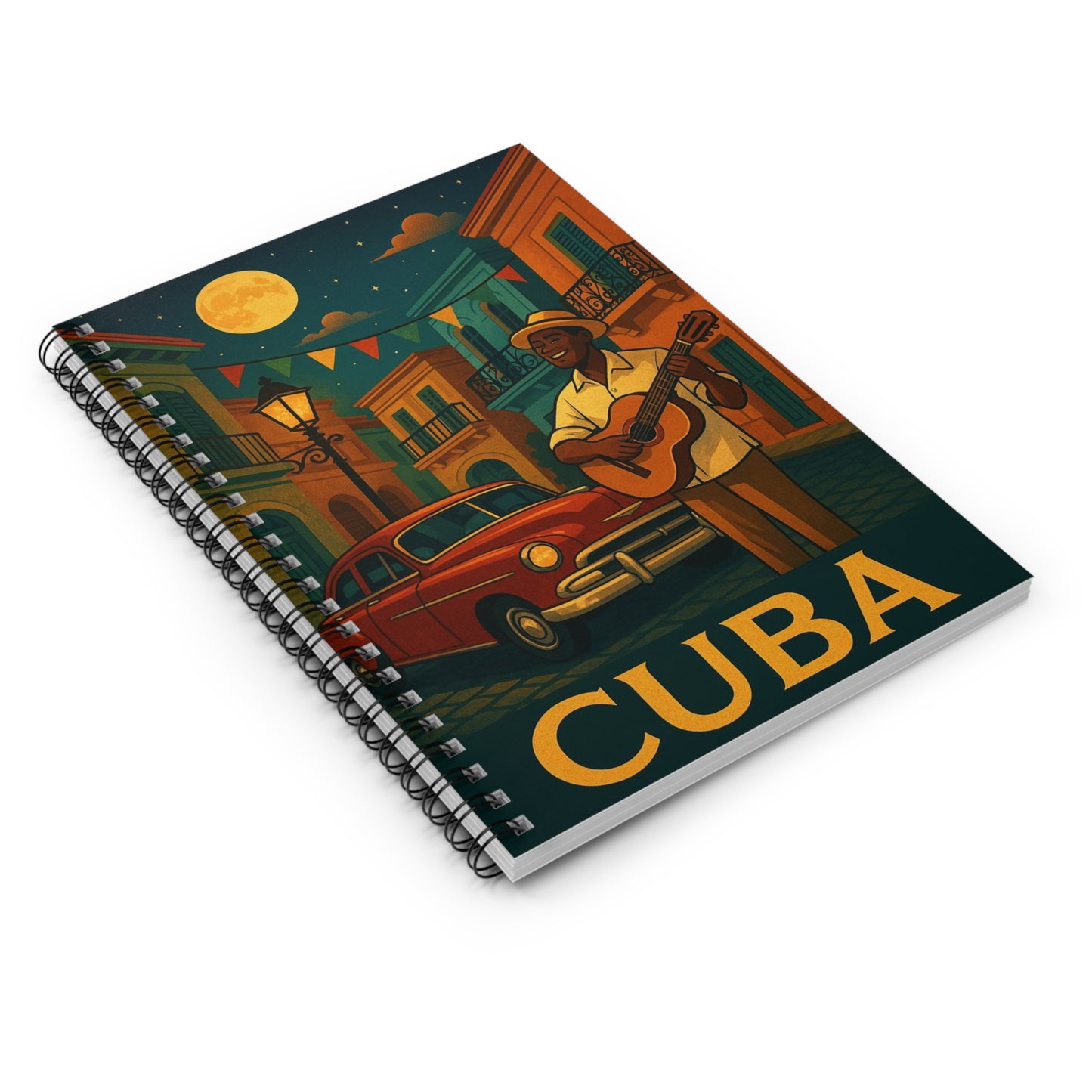 "libreta Cuba: Ritmo, Historia y Encanto Caribeño 🎺🚗🌴 "