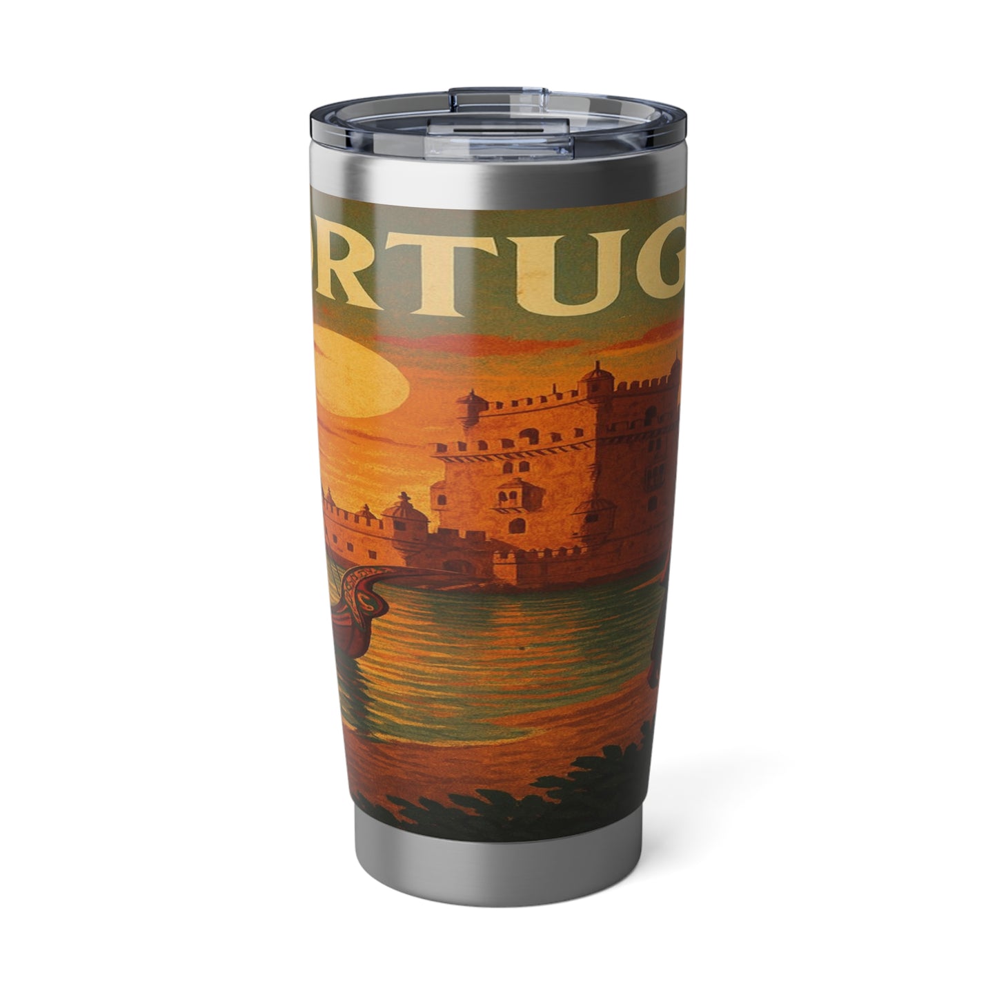 "Vaso Térmico Vagabond 20oz Portugal: Encanto Atlántico, Fados y Azulejos 🌊🎶🧿"