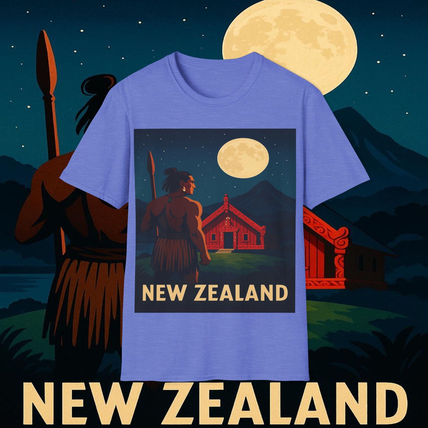 "Camiseta Nueva Zelanda 🏞️ – El paraíso de la naturaleza y la aventura"