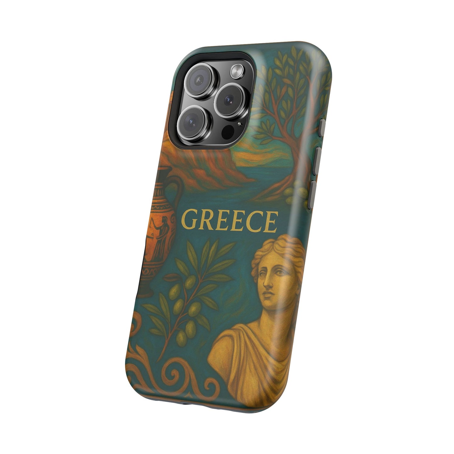 "Funda Magnética Reforzada Magnética Reforzada Grecia: Cuna de Dioses, Maravillas y Filosofía 🌊🏛️⚡"