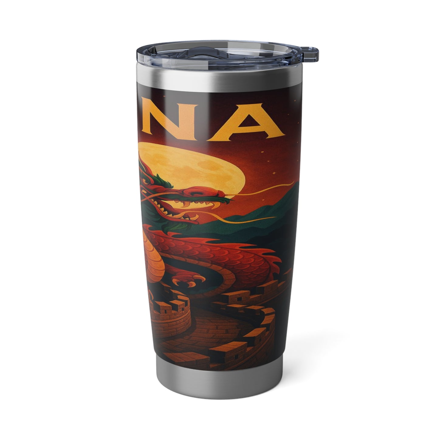 "Vaso Térmico Vagabond 20oz China – Dragones, murallas y leyendas eternas"