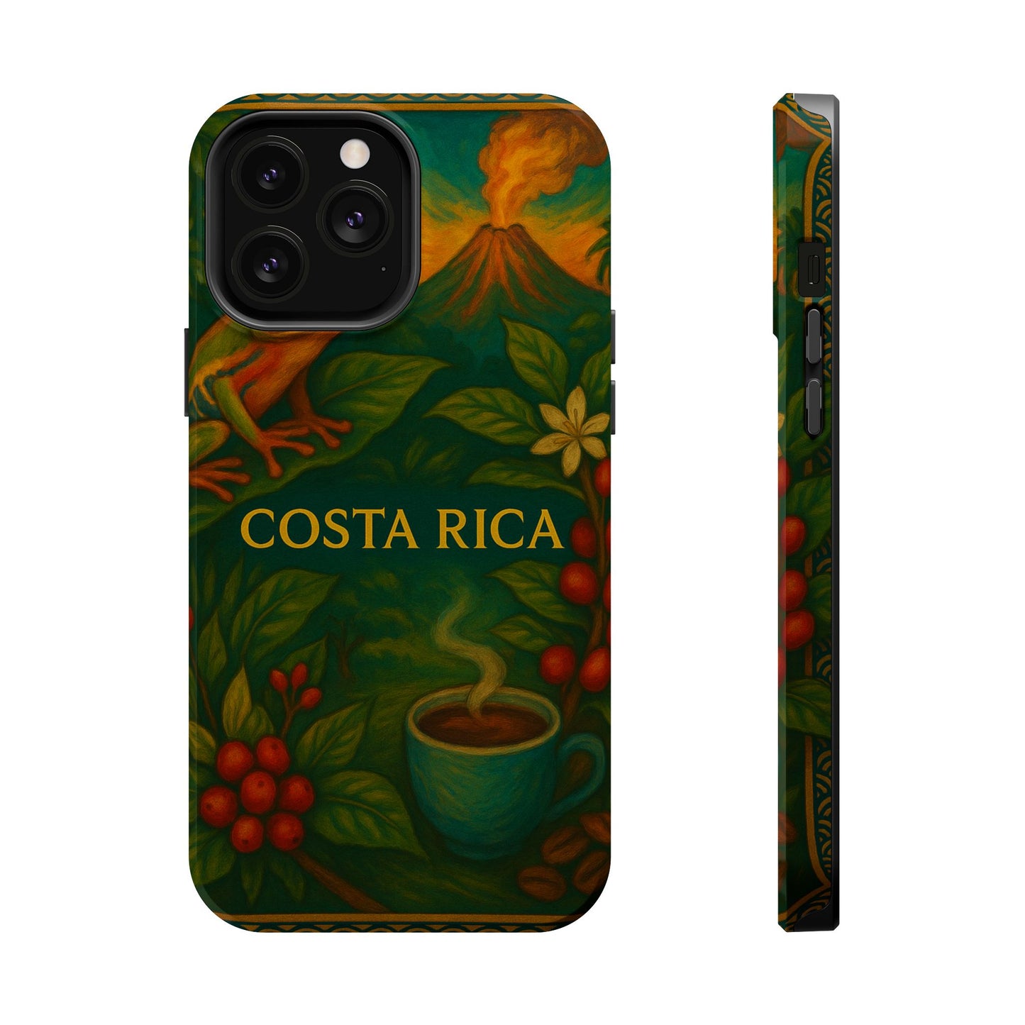 "Funda Magnética Reforzada Magnética Reforzada Costa Rica: Pura Vida entre Volcanes y Selvas 🌋🌴🦜"