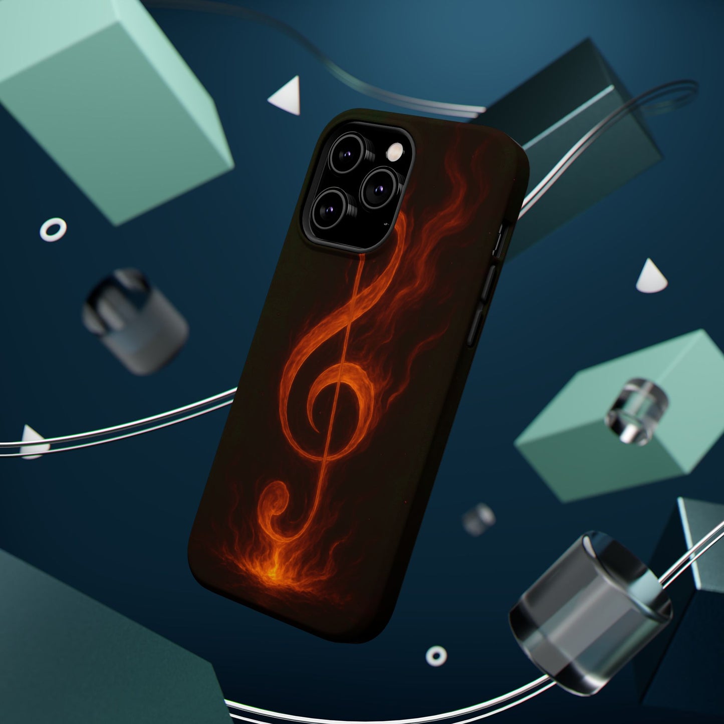 "Reinforced Magnetic Case Reinforced Magnetic Treble Clef 🎼🔥Where a note is born... a flame is born.” 🔥🎼