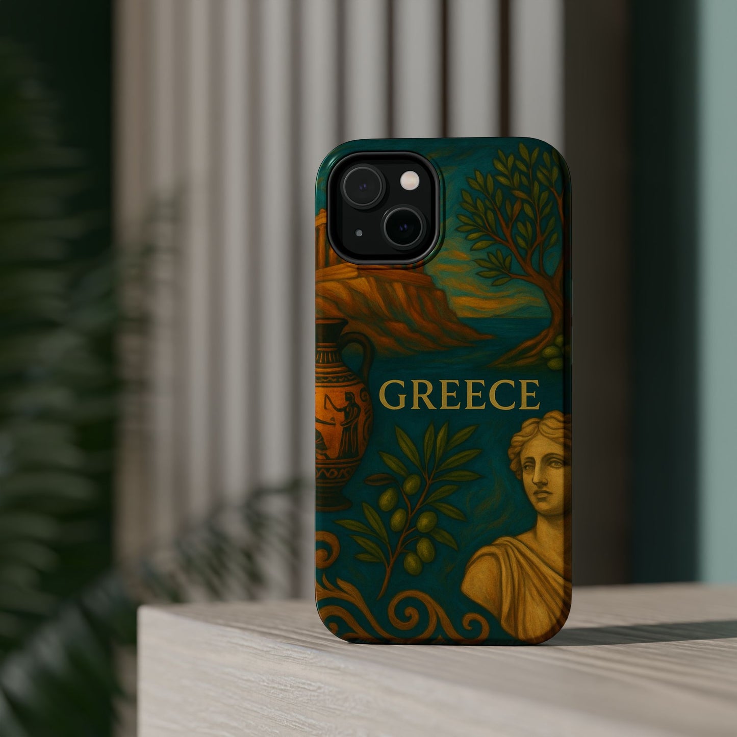"Funda Magnética Reforzada Magnética Reforzada Grecia: Cuna de Dioses, Maravillas y Filosofía 🌊🏛️⚡"