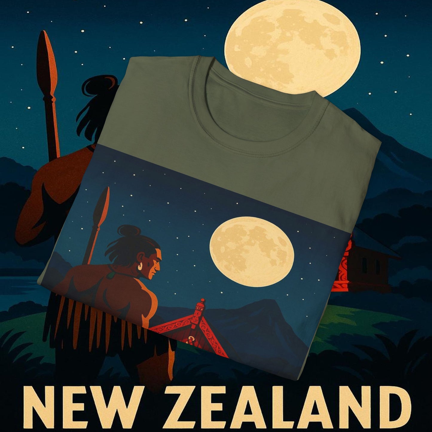 "Camiseta Nueva Zelanda 🏞️ – El paraíso de la naturaleza y la aventura"