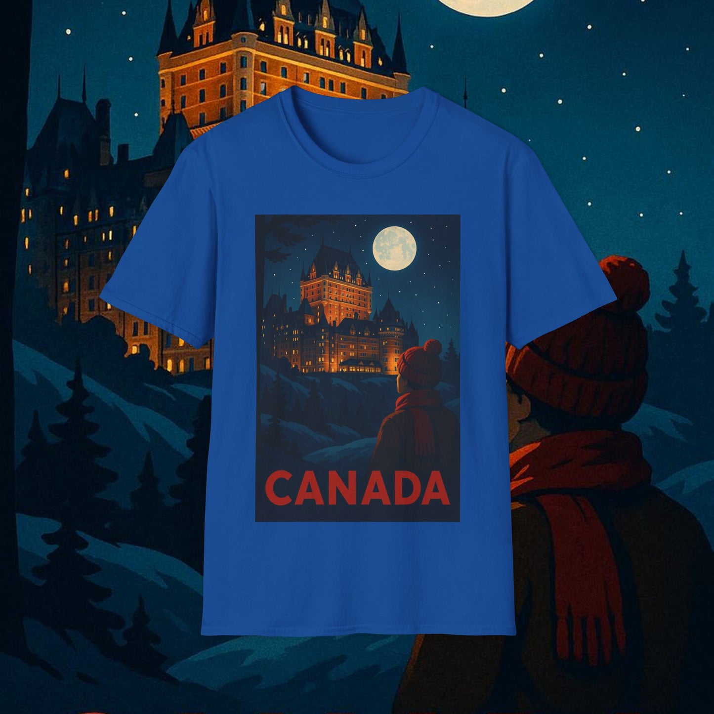 "Camiseta Canadá: Naturaleza Majestuosa y Espíritu Libre 🍁🏞️🦌"