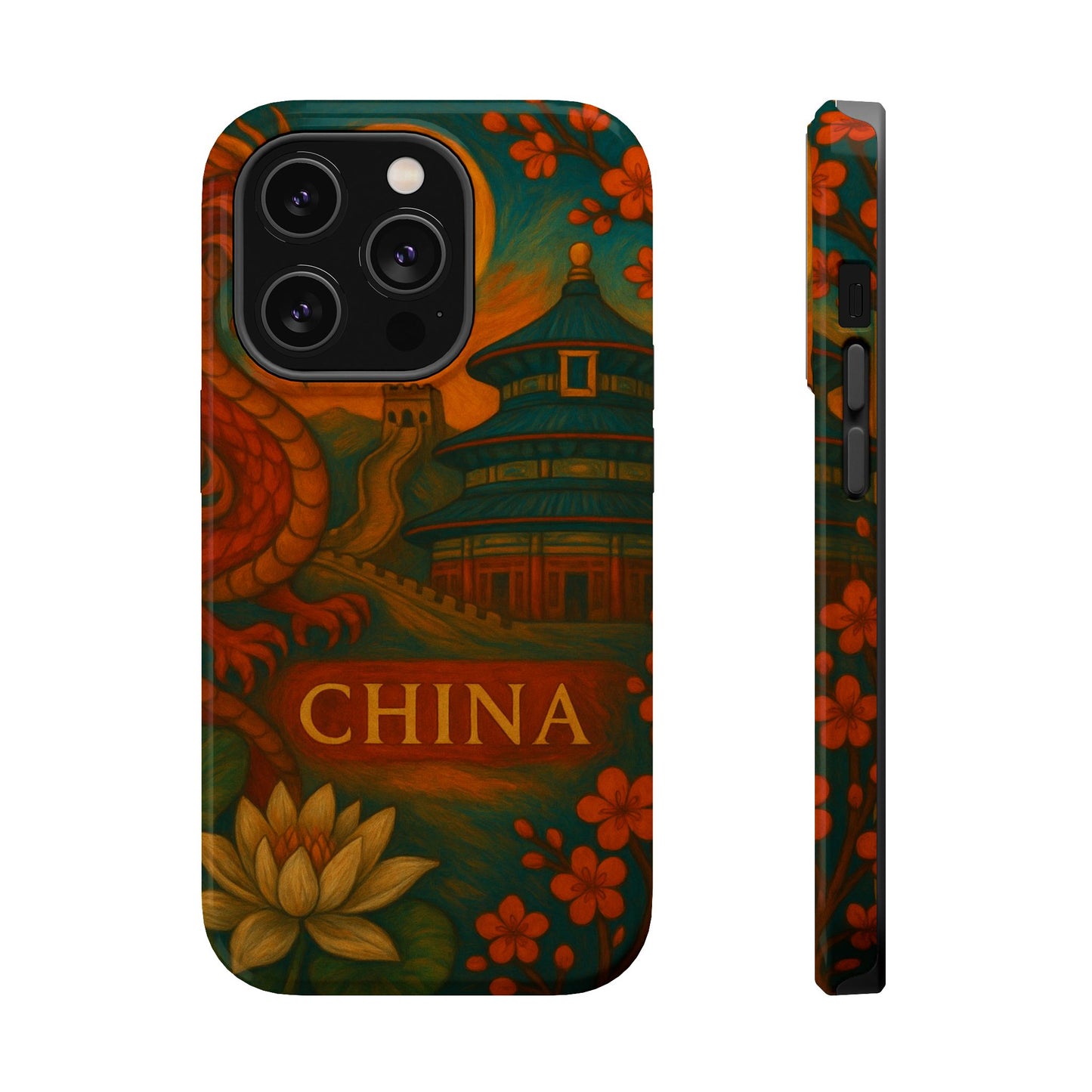 "Funda Magnética Reforzada Magnética Reforzada China – Dragones, murallas y leyendas eternas"