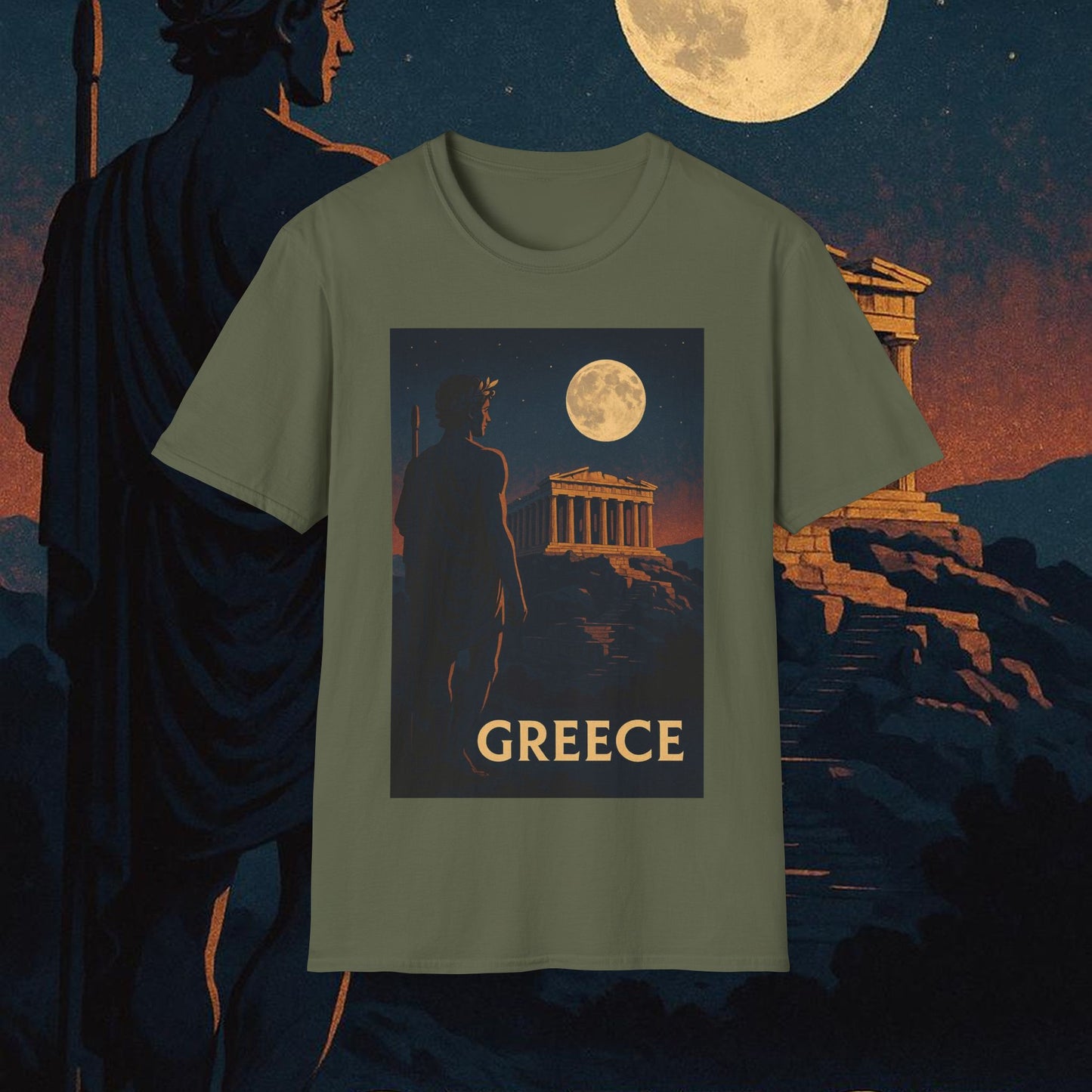 "Camiseta Grecia: Cuna de Dioses, Maravillas y Filosofía 🌊🏛️⚡"