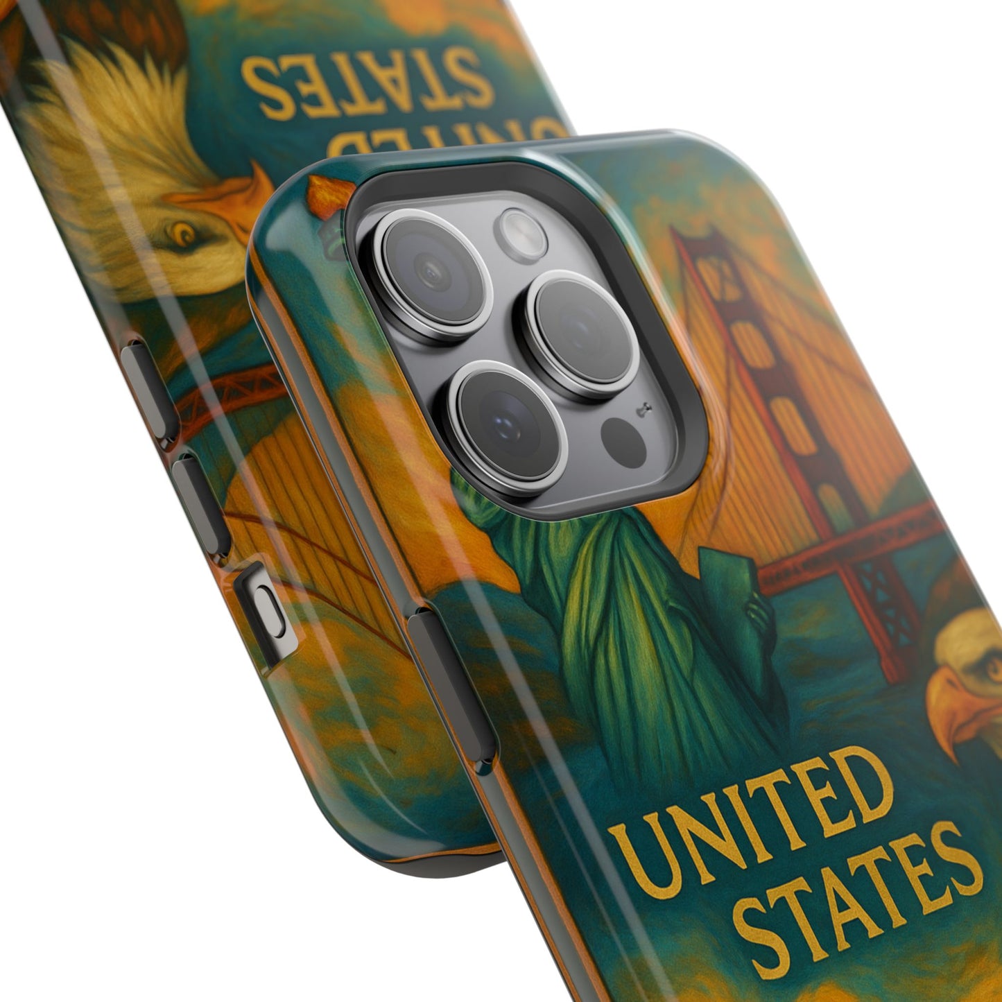 "Funda Magnética Reforzada Estados Unidos: Sueños, Libertad y Grandes Horizontes 🗽🏜️🌆"