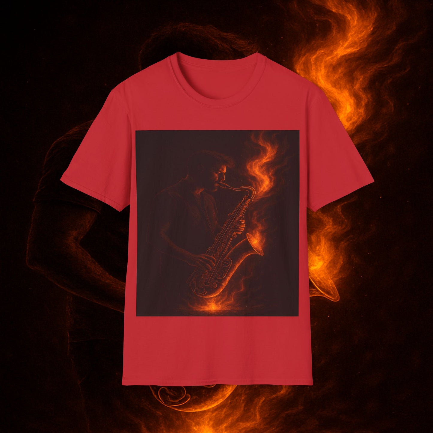 "Camiseta sax 🎷🔥 Haz que arda cada nota.” 🔥🎷
