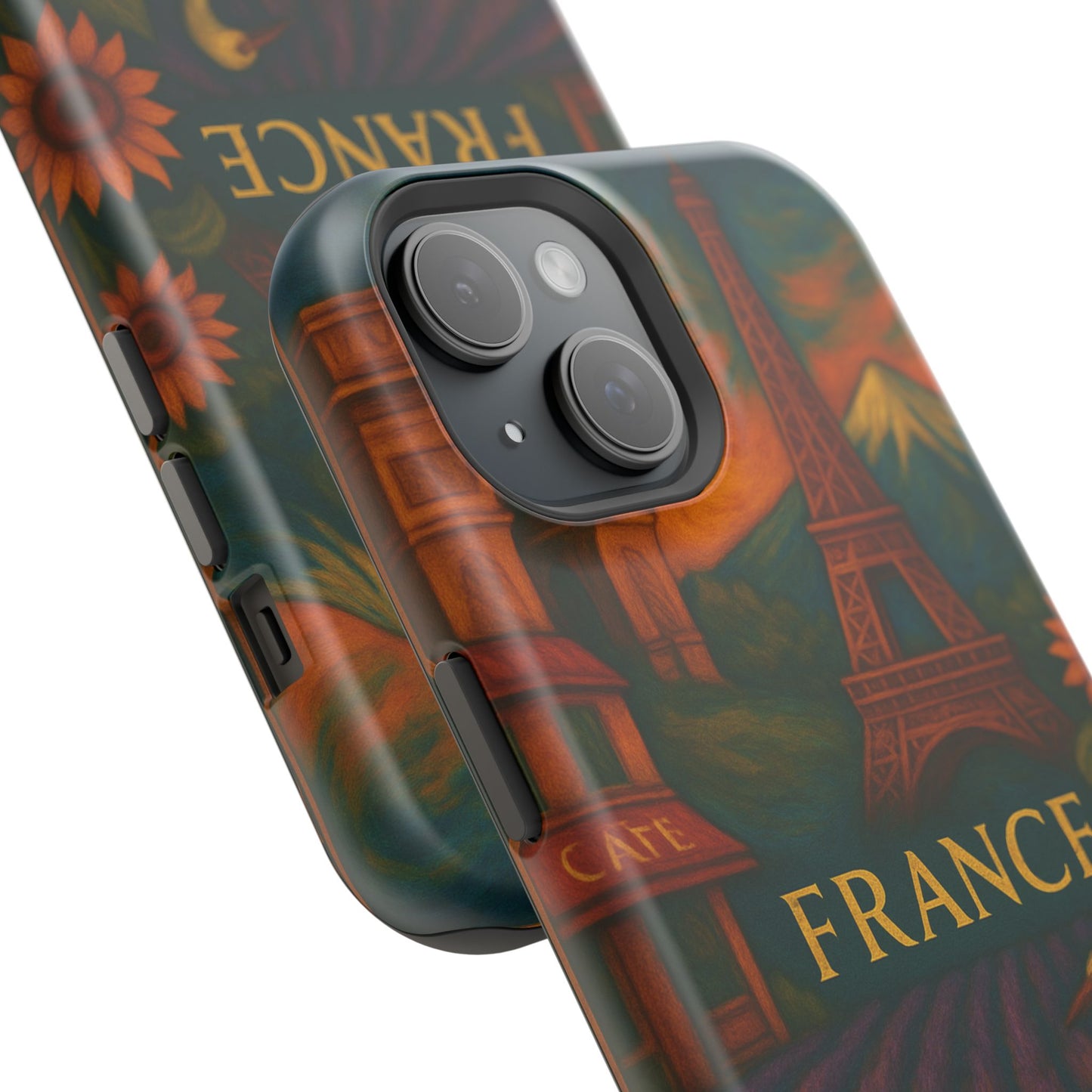 "Funda Magnética Reforzada Francia: Romance bajo la Luna 🌙🗼✨"