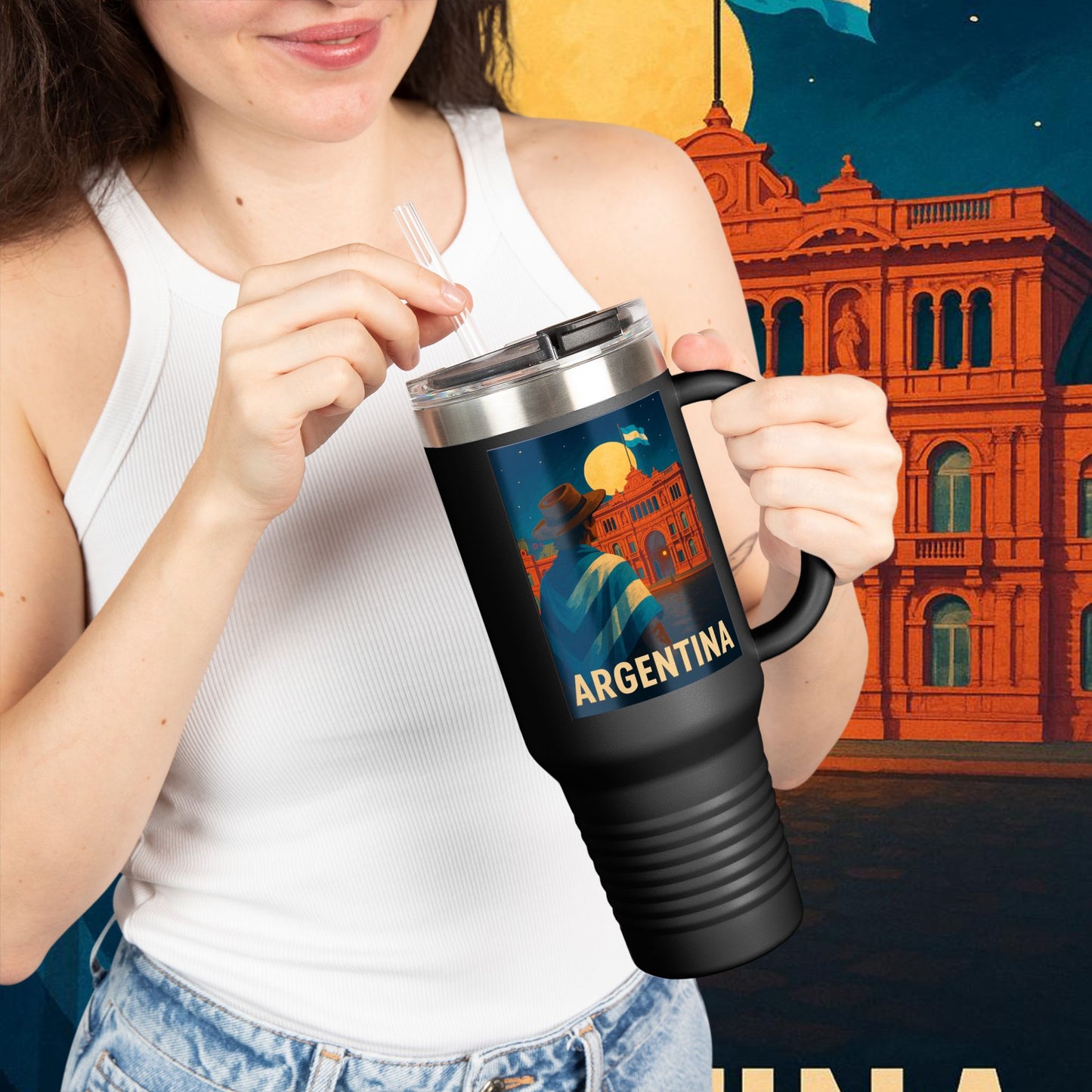 "taza de Viaje Aislada Argentina: Pasión, Tradición y Tierra de Sueños🔥🏞️"