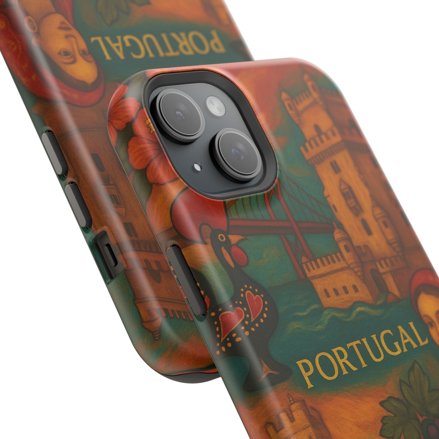 "Funda Magnética Reforzada Magnética Reforzada Portugal: Encanto Atlántico, Fados y Azulejos 🌊🎶🧿"