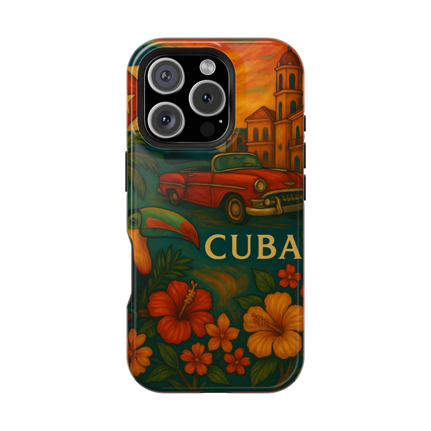 "Reinforced Magnetic Case Reinforced Magnetic Case Cuba: Rhythm, History and Caribbean Charm 🎺🚗🌴"