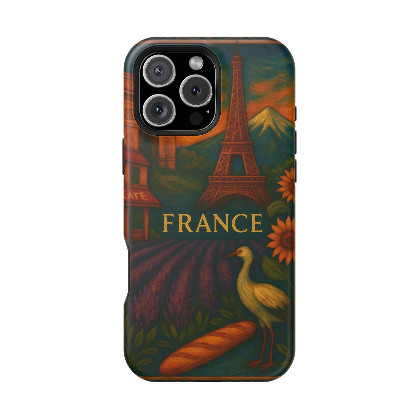 "Funda Magnética Reforzada Francia: Romance bajo la Luna 🌙🗼✨"