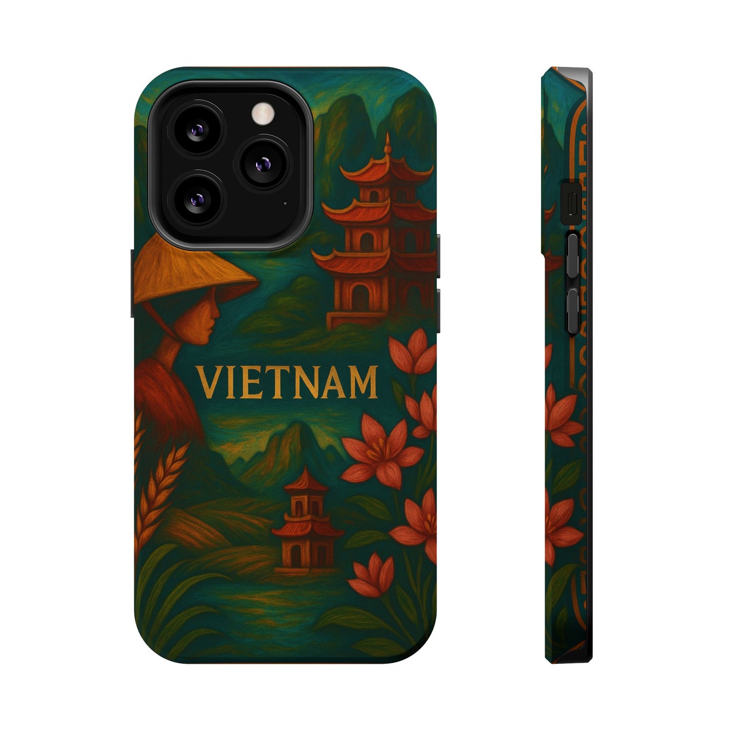 "Reinforced Magnetic Case Vietnam: Tradition, Nature and Ancestral Legends 🎋🏯🐉"
