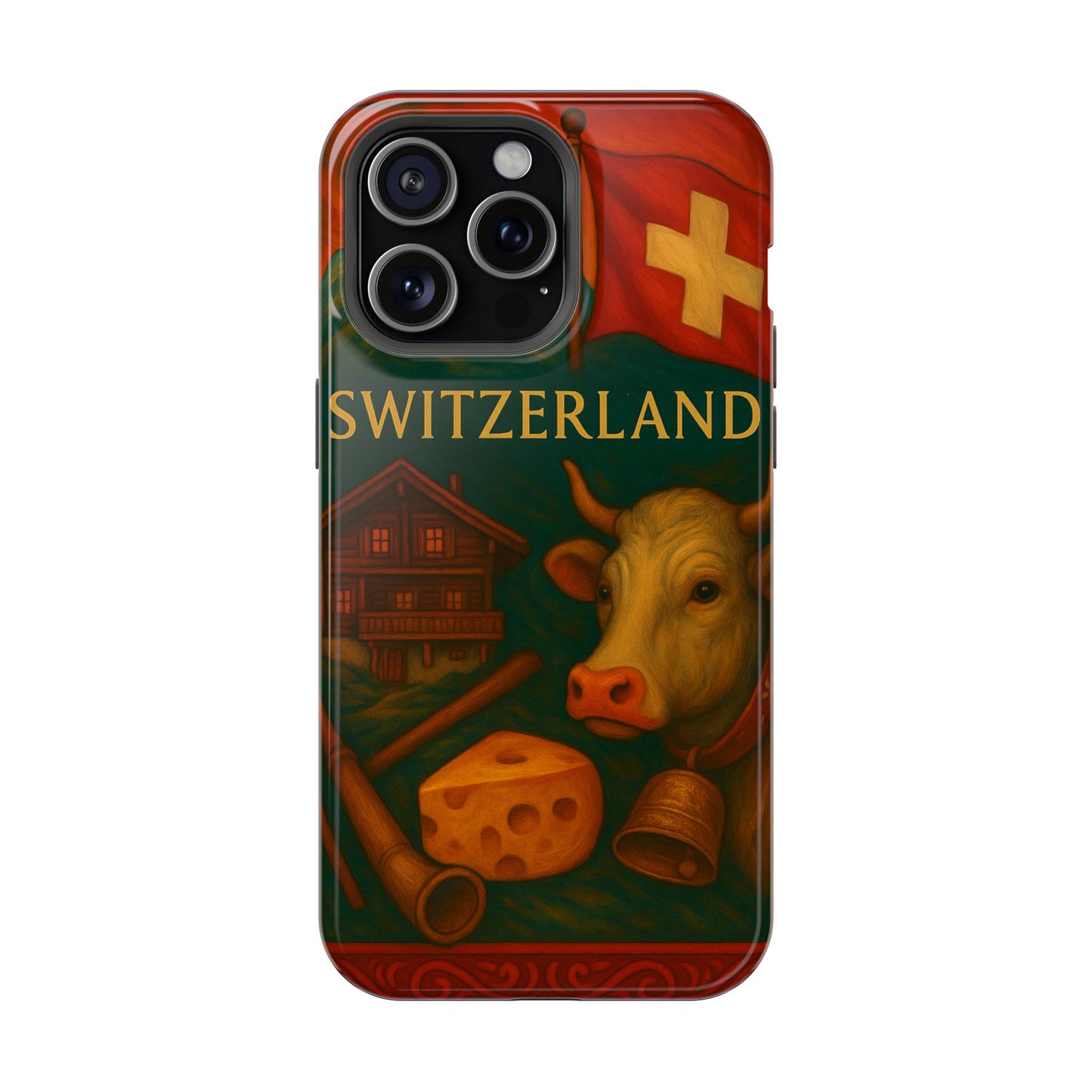 "Funda Magnética Reforzada Magnética Reforzada suiza❄️ – Tierra de montañas majestuosas y precisión legendaria"