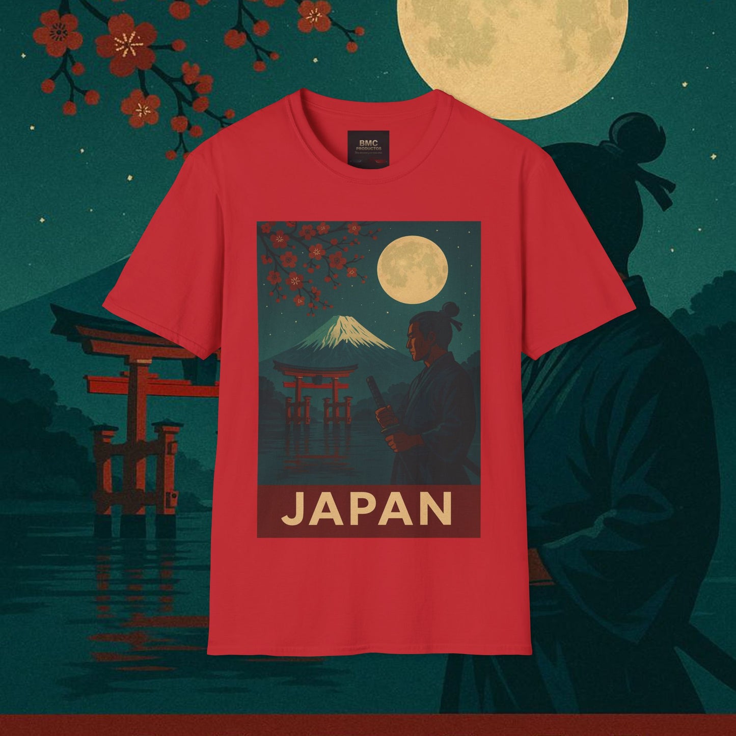 "Camiseta Japón: Tradición entre Cerezos y Montañas 🌸⛩️🗻"