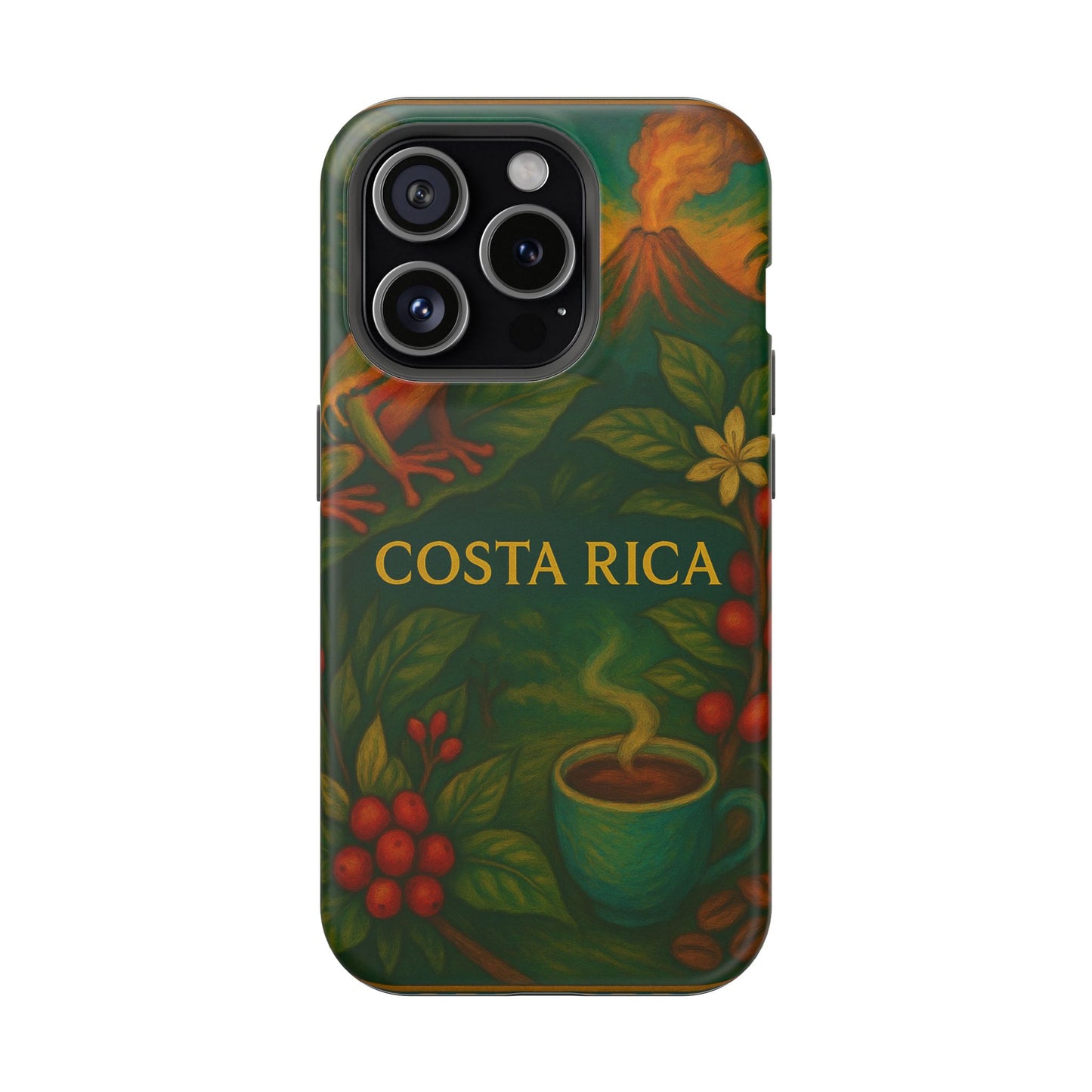 "Funda Magnética Reforzada Magnética Reforzada Costa Rica: Pura Vida entre Volcanes y Selvas 🌋🌴🦜"