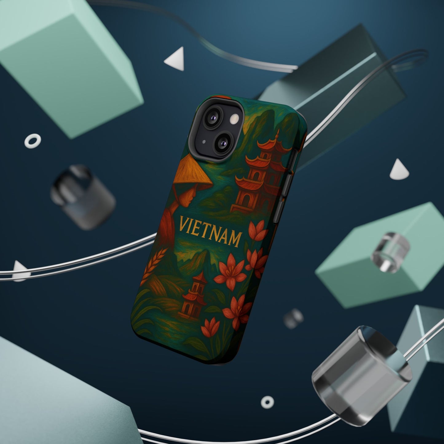 "Reinforced Magnetic Case Vietnam: Tradition, Nature and Ancestral Legends 🎋🏯🐉"
