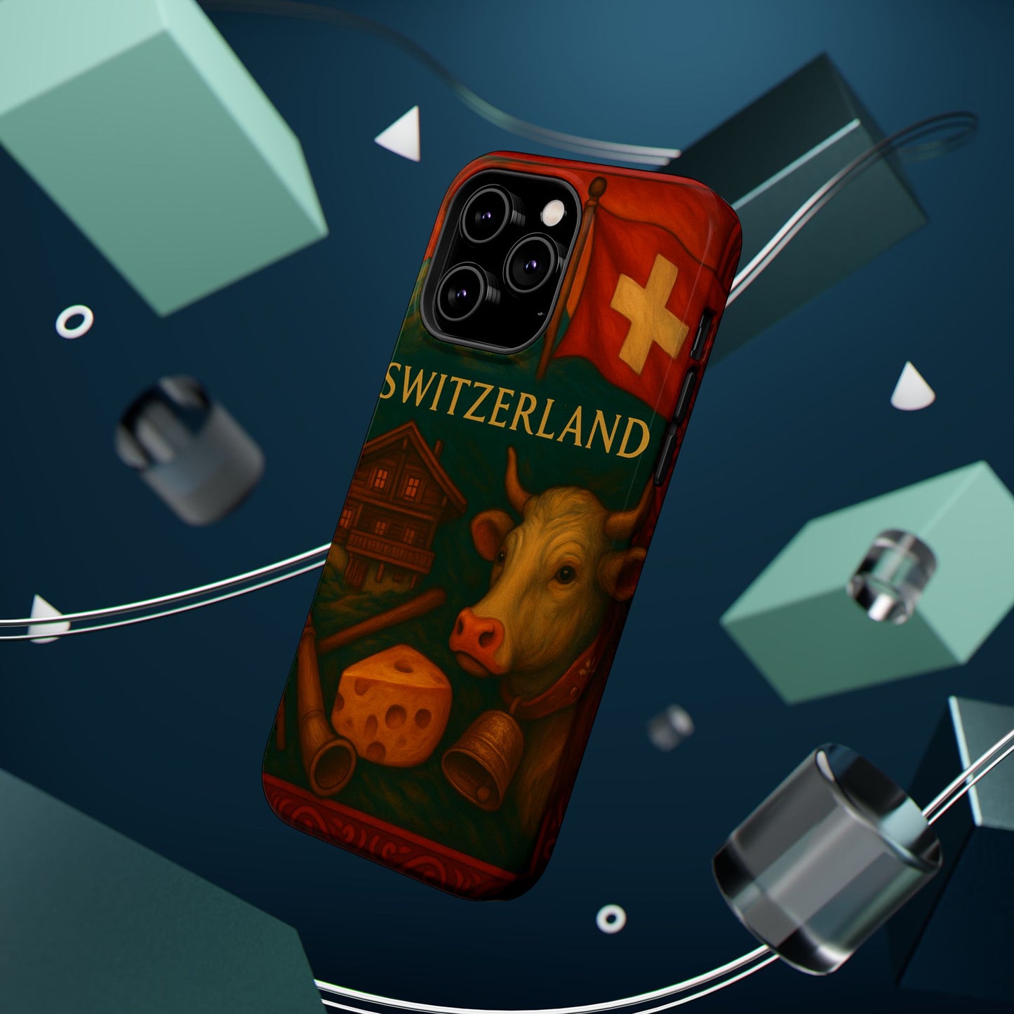 "Funda Magnética Reforzada Magnética Reforzada suiza❄️ – Tierra de montañas majestuosas y precisión legendaria"