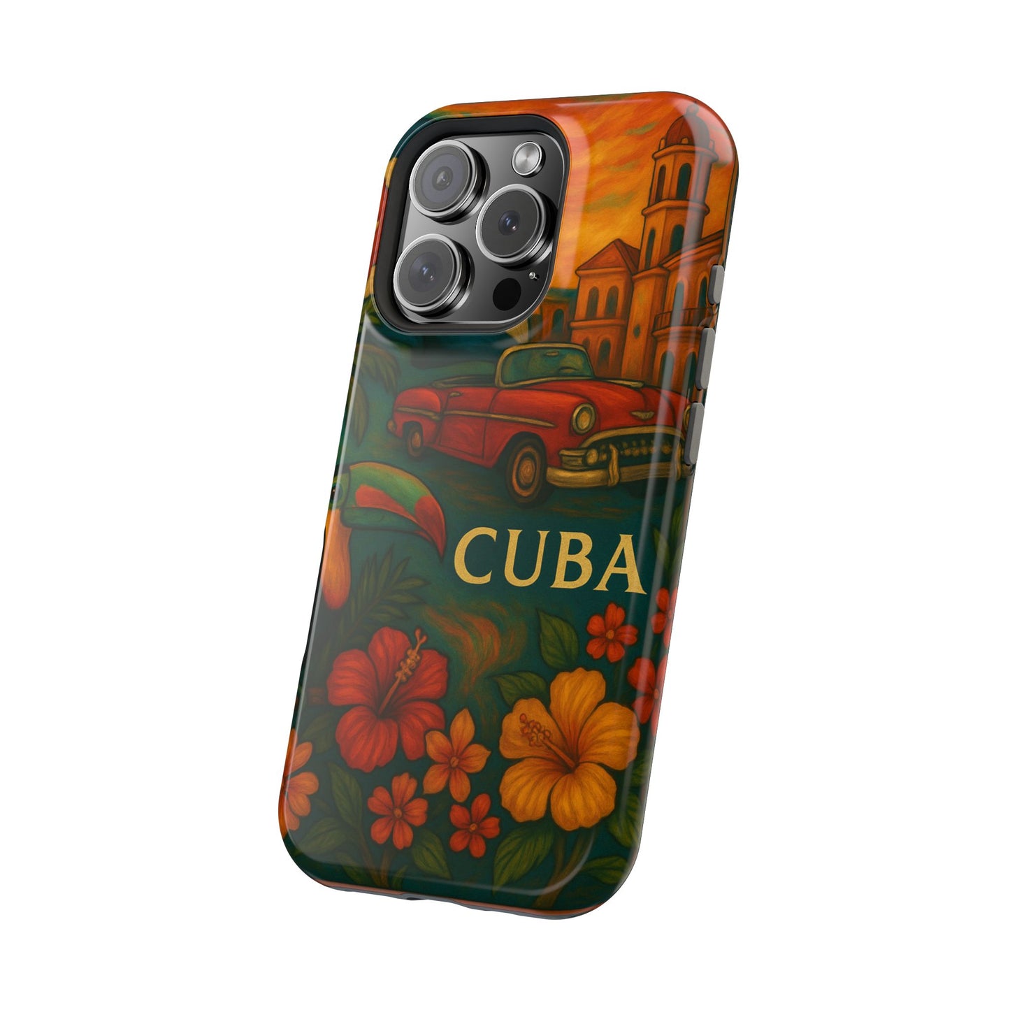 "Reinforced Magnetic Case Reinforced Magnetic Case Cuba: Rhythm, History and Caribbean Charm 🎺🚗🌴"