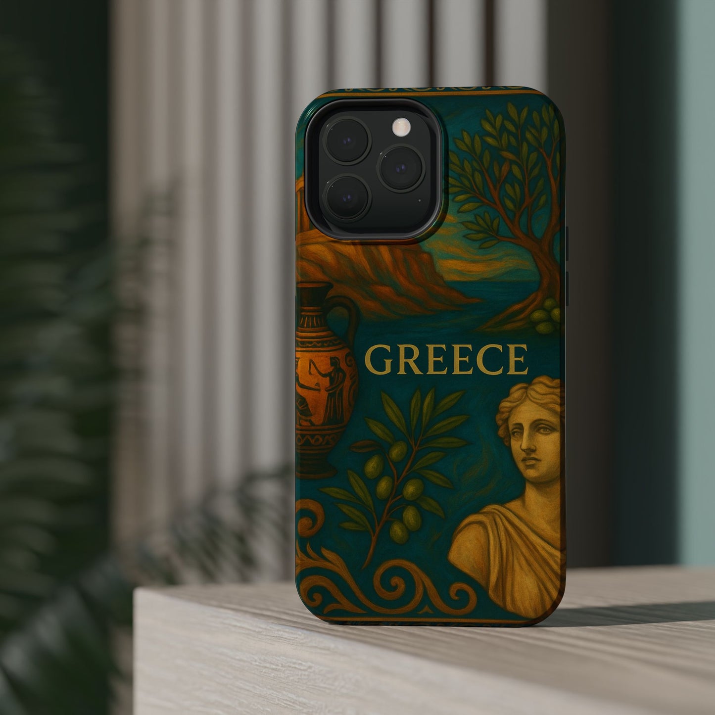 "Funda Magnética Reforzada Magnética Reforzada Grecia: Cuna de Dioses, Maravillas y Filosofía 🌊🏛️⚡"