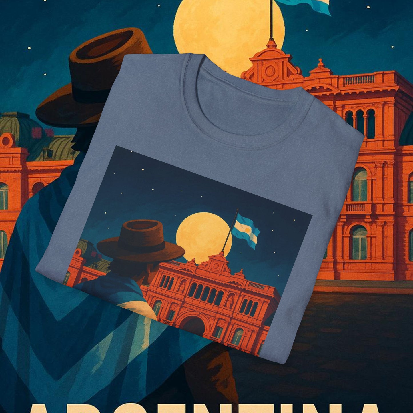"Camiseta Argentina: Pasión, Tradición y Tierra de Sueños 🇦🇷🔥🏞️"