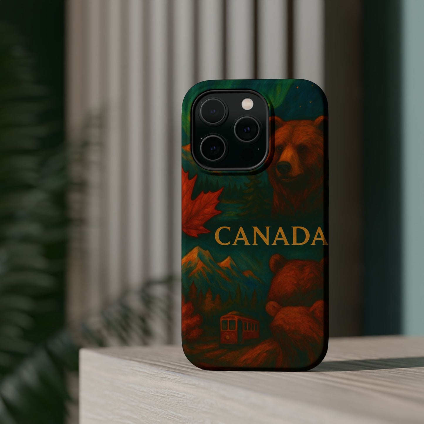 "Funda Magnética Reforzada Magnética Reforzada Canadá: Naturaleza Majestuosa y Espíritu Libre 🍁🏞️🦌"