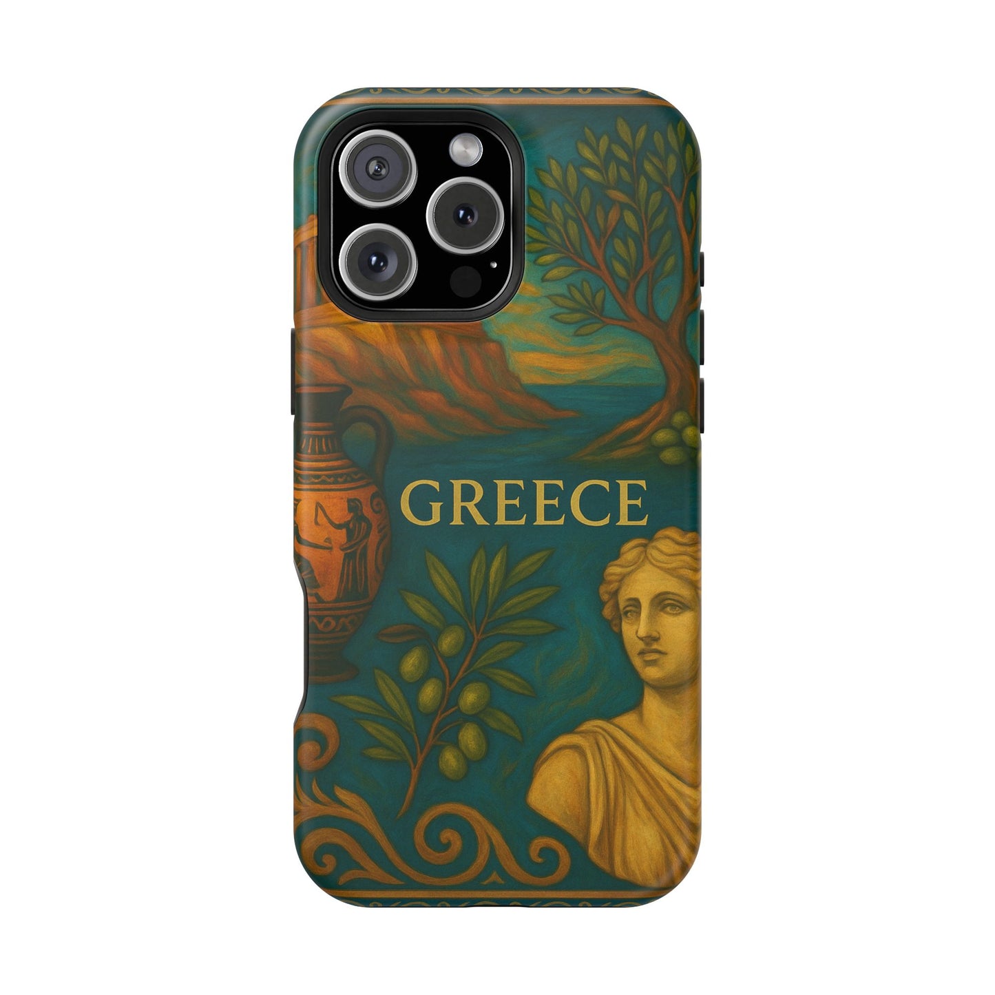 "Funda Magnética Reforzada Magnética Reforzada Grecia: Cuna de Dioses, Maravillas y Filosofía 🌊🏛️⚡"