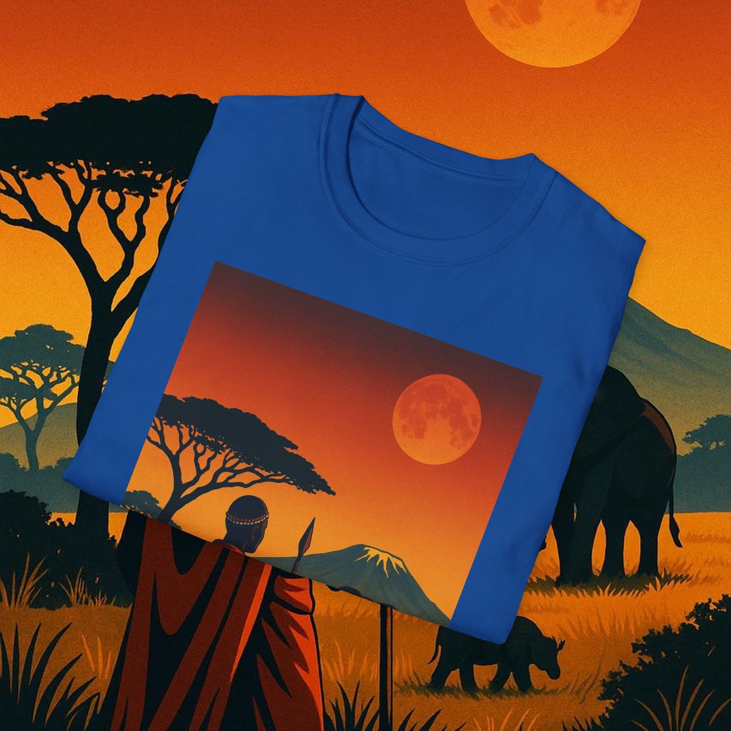 "Camiseta Kenia: Aventura Salvaje y Tierra de Horizontes Infinitos 🦁🌄🏕️"