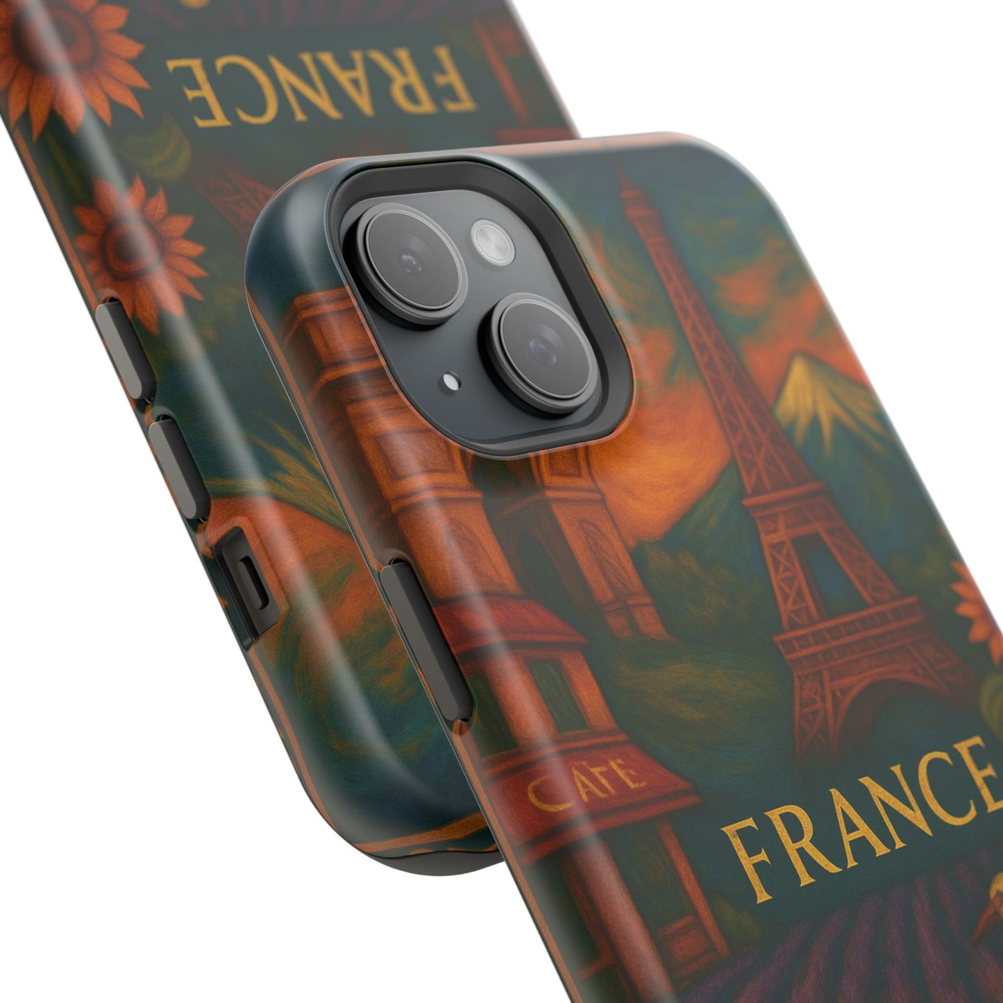 "Funda Magnética Reforzada Francia: Romance bajo la Luna 🌙🗼✨"