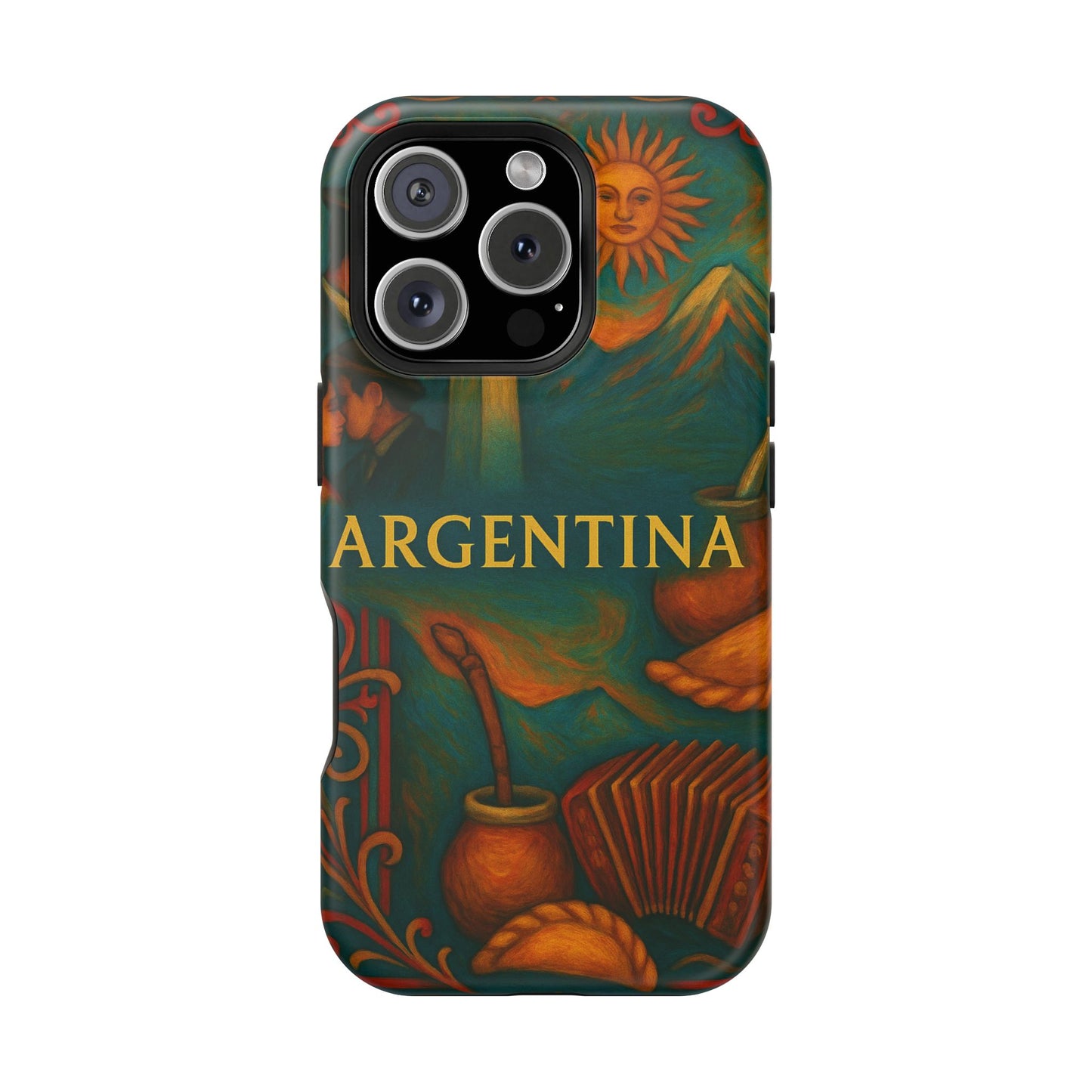 "Funda Magnética Reforzada Argentina: Pasión, Tradición y Tierra de Sueños🔥🏞️"